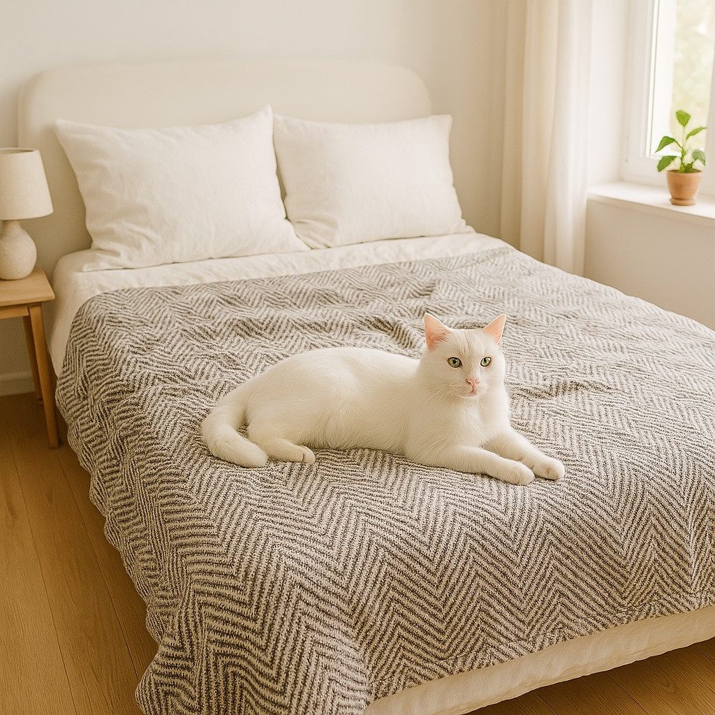 Meri-Home Bettüberwurf Bettüberwurf Bettdecke,Fischgrät Baumwolle,Sofa,Couc günstig online kaufen