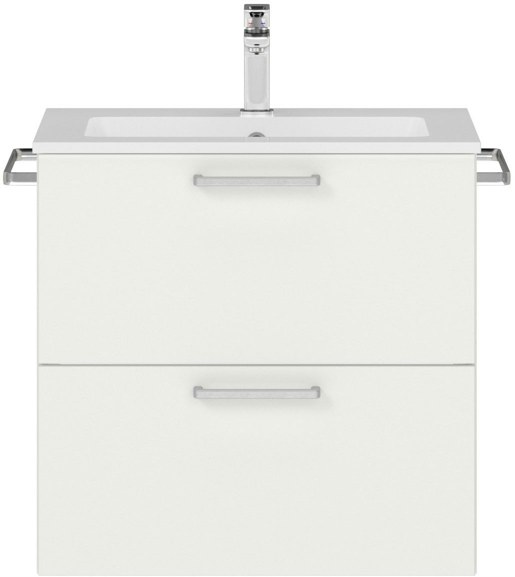 nobilia® Waschtisch-Set Tolvina, (1-St., vormontiert, mit Soft-Close), in vier Breiten