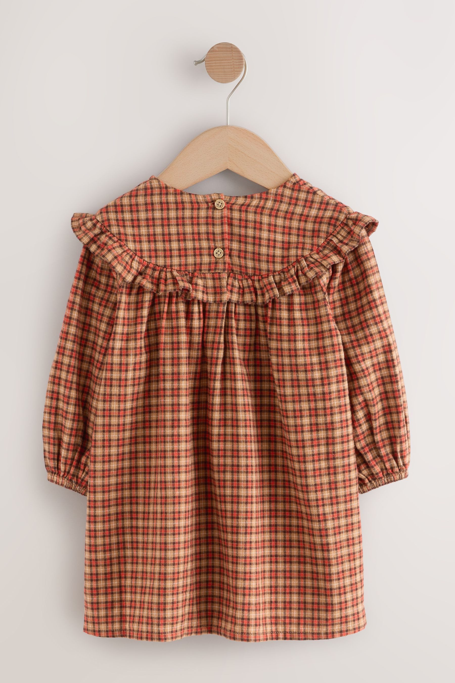 Next Blusenkleid Langärmeliges Kleid mit Rüschen günstig online kaufen