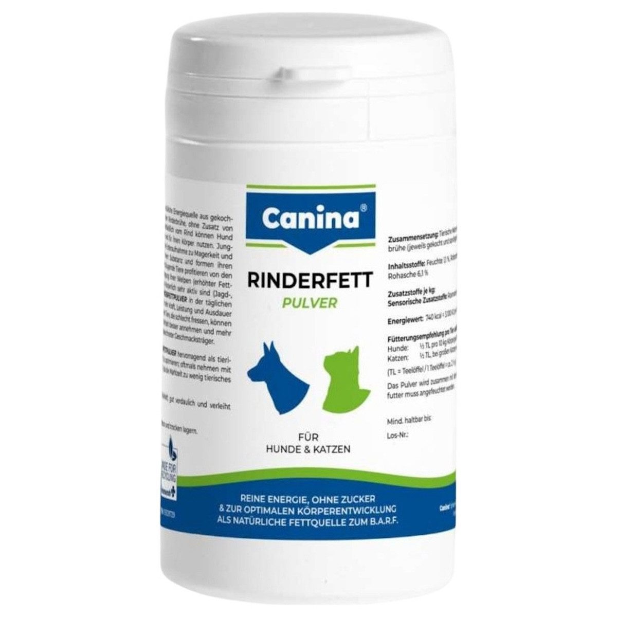 Canina Rinderfett Pulver 75 g für Hunde, Nahrungsergänzungsmittel für: Hund