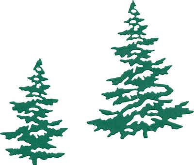 FINDit Motivschablone »Winterbäume«, Verschiedene Größen, 2 Teile