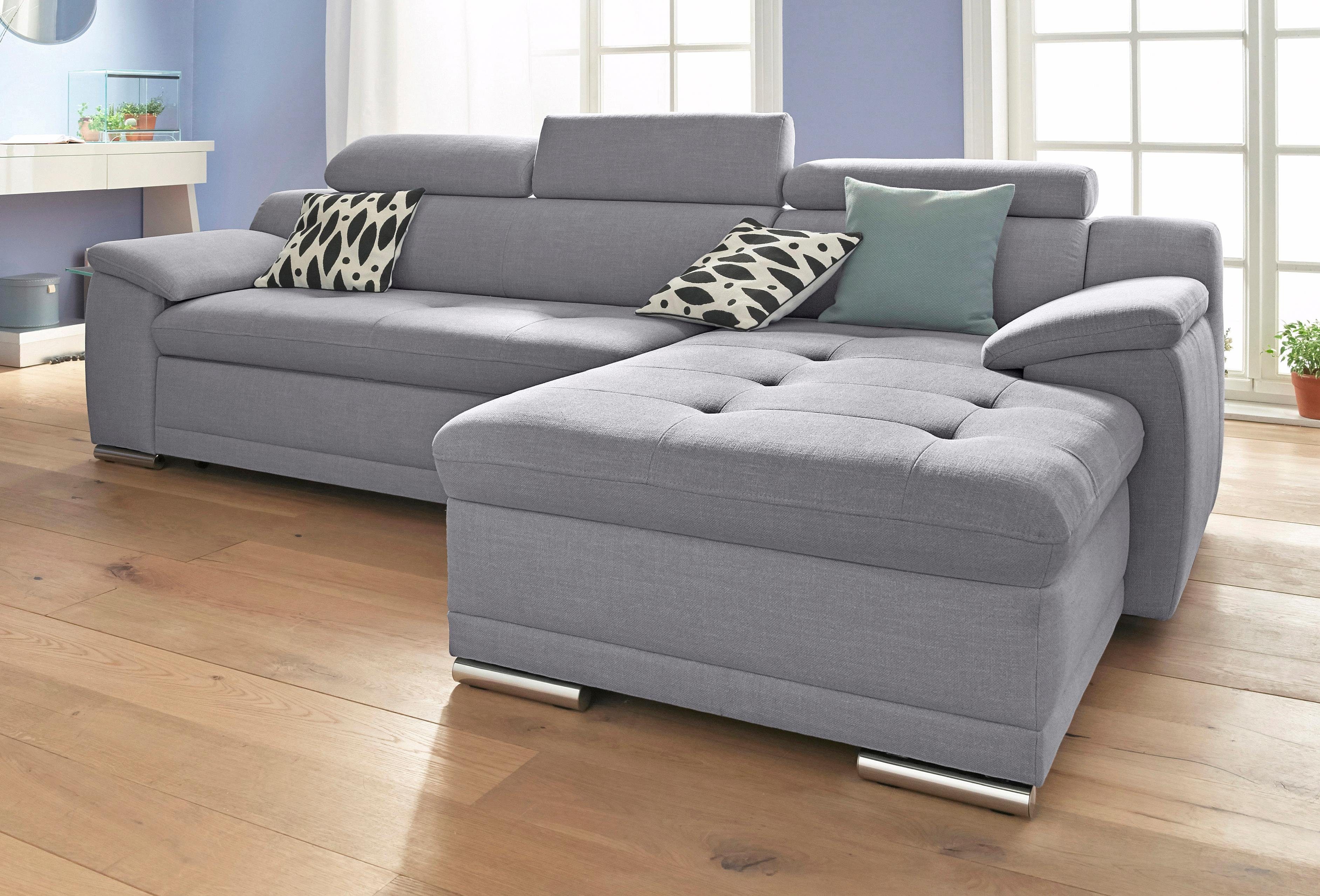 sit&more Ecksofa Top Andiamo L-Form, wahlweise mit Schlaffunktion, inklusive Kopfteilverstellung