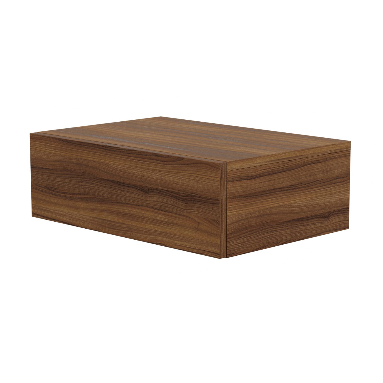 HAGO Nachttisch 46x30x15cm Schublade schwebend Wandregal Hängeschrank Kommode Nachtsch, Minimalistisches Design