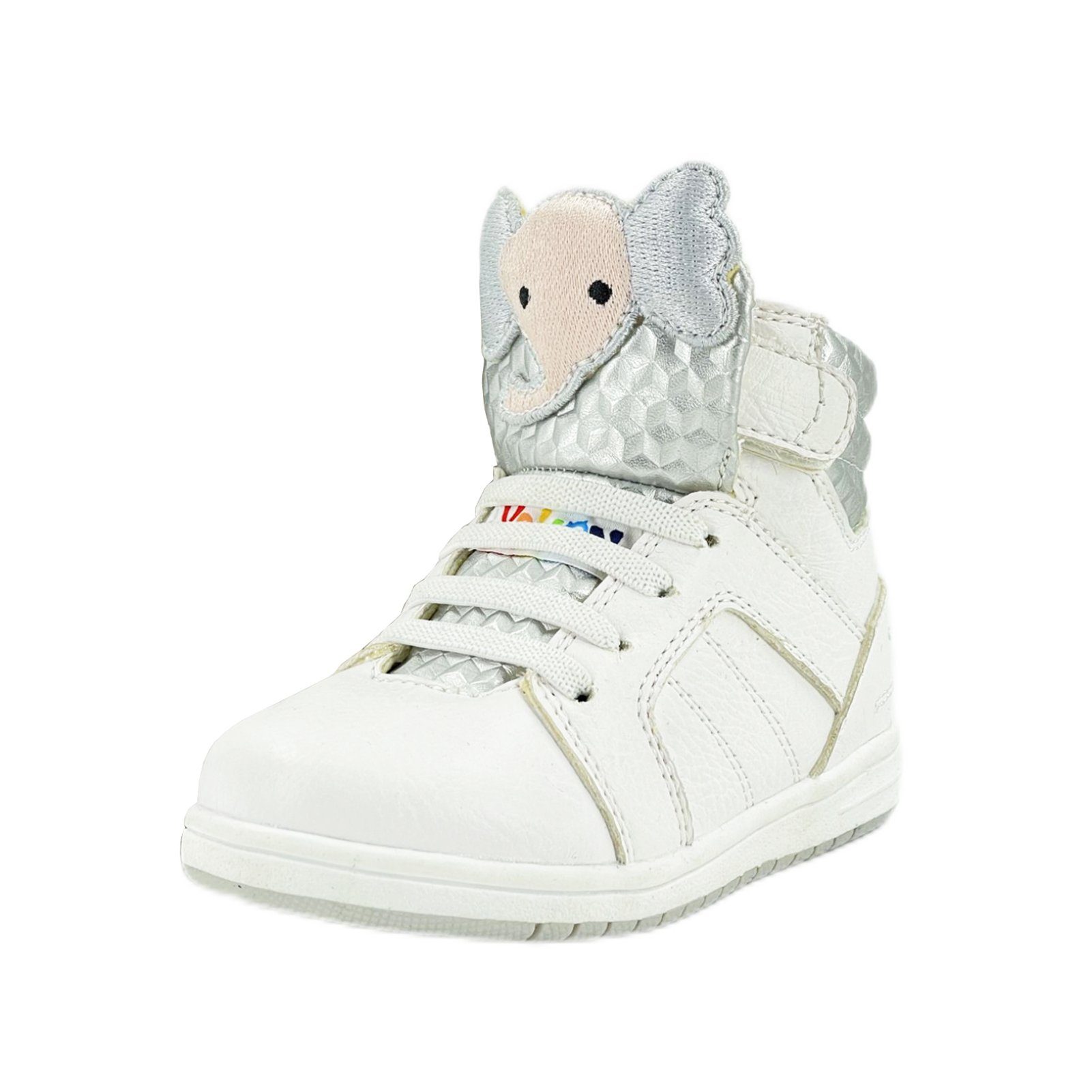 Yalion Yalion Kinder High-Top Sneaker mit Klett & Schnürung Klettschuh