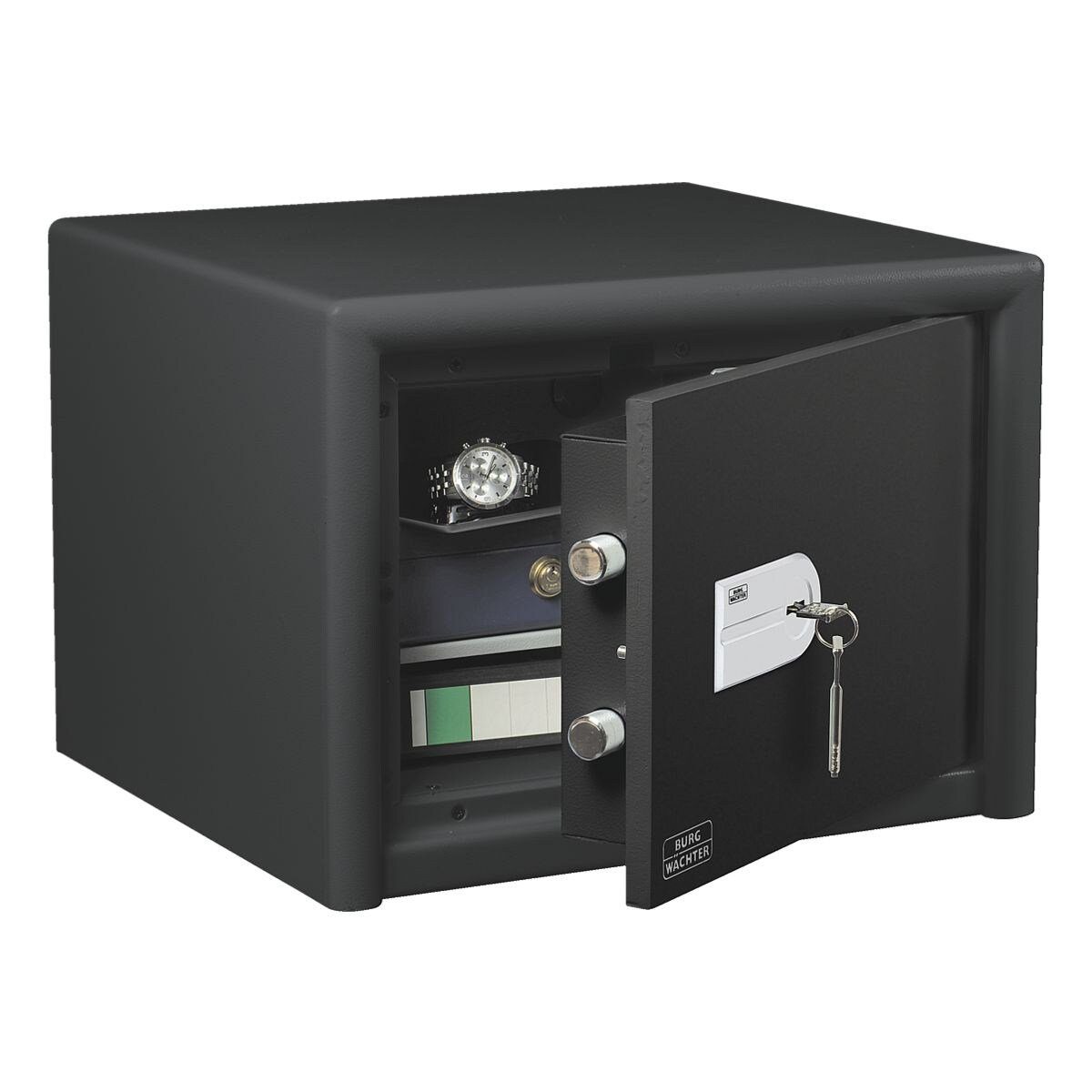 Burg Wächter Wertschutzschrank Combi-Line, mit extra Schieberiegel mit Durchschlagschutz und Doppelbartschloss