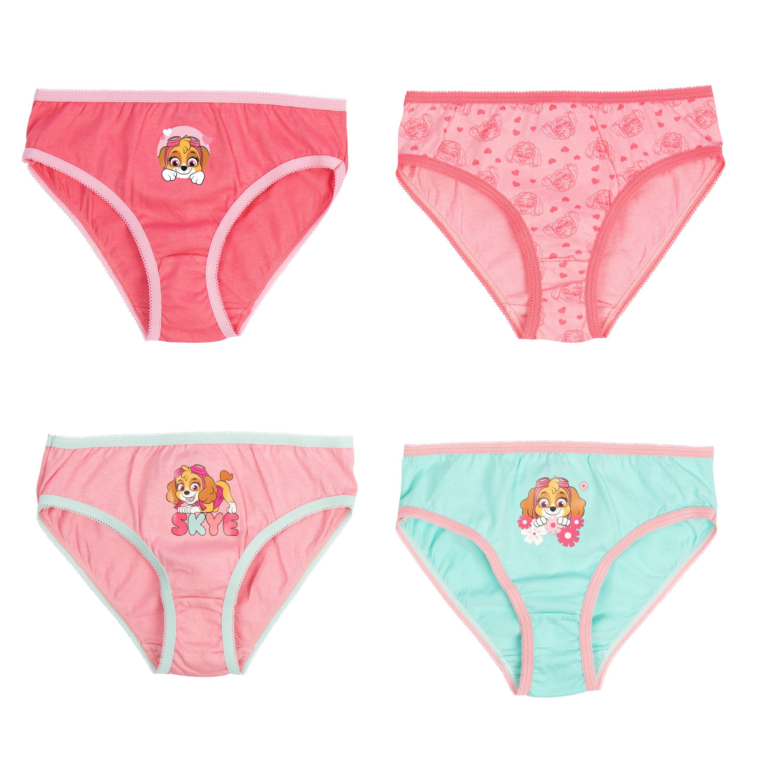 Paw United Mädchen Patrol Labels® Unterhose Bunt Panty Pack) - (4er für