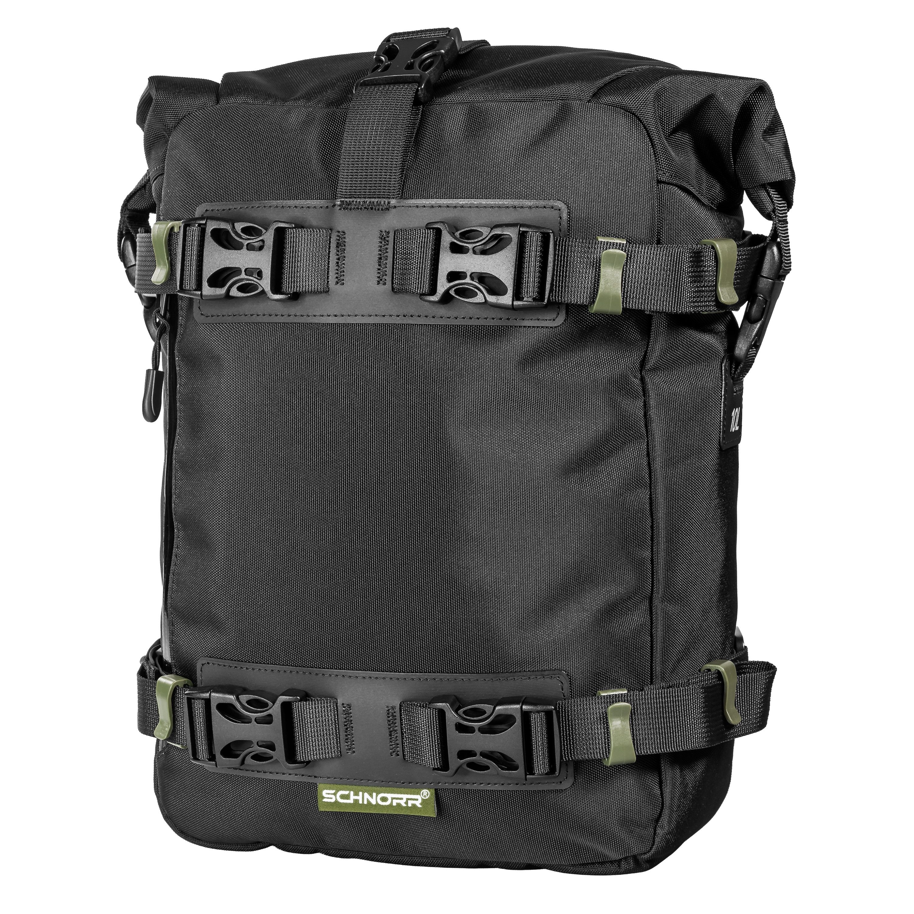 ZIEGER Fahrrad-Gepäckträger Hecktaschen-Set Rack inklusvie 2x(10 L) Taschen für Kawasaki Z650S