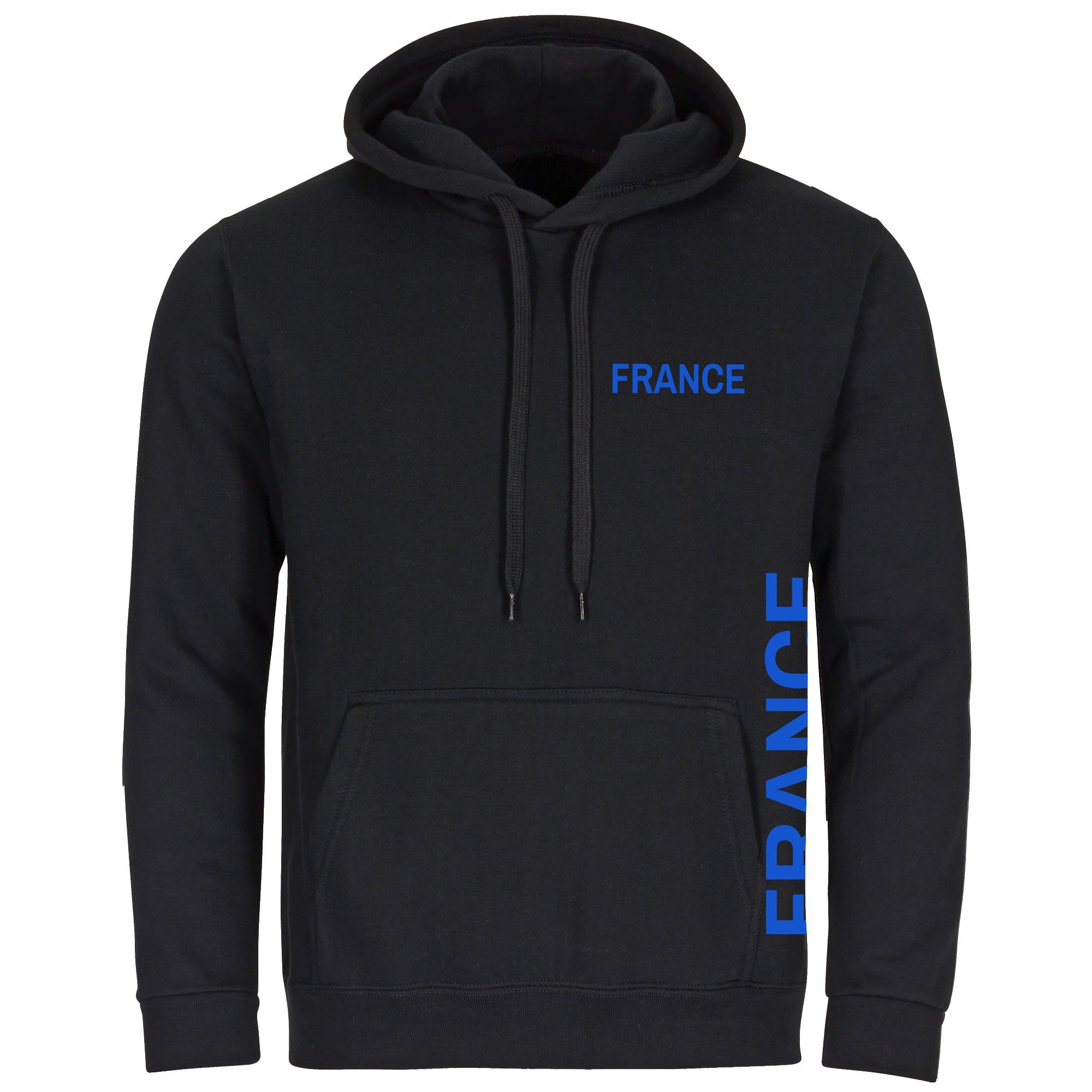 multifanshop Kapuzensweatshirt France - Brust & Seite - Pullover