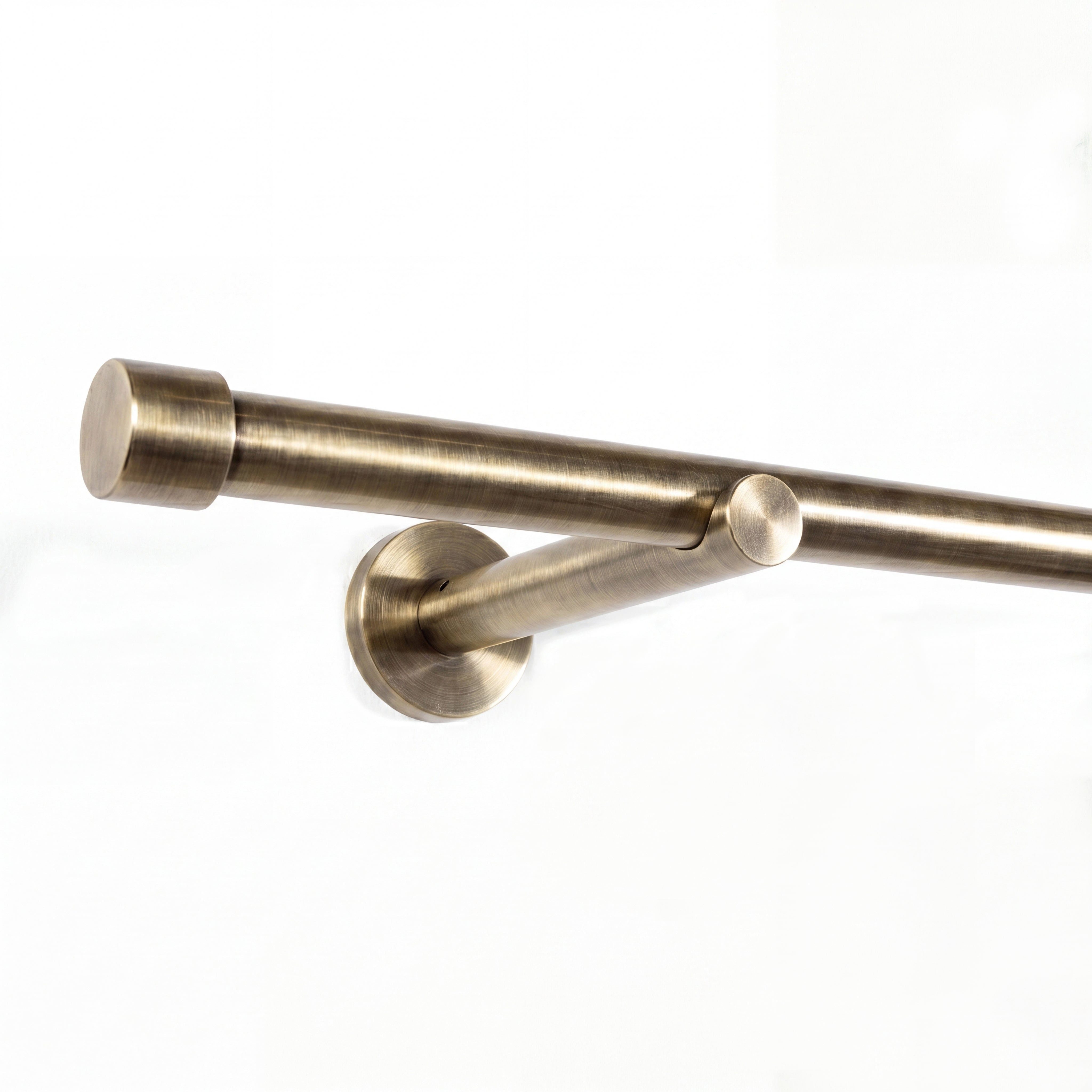 Deco-Raum Gardinenstange Trend, Ø 19 mm, 1-läufig, kürzbar, Wunschmaßlänge, Bohren, verschraubt, Metall, Komplett-Set mit Befestigungsmaterial