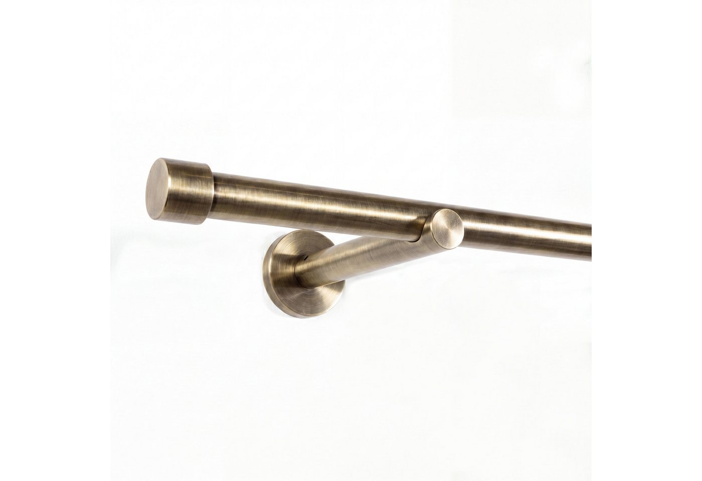 Deco-Raum Gardinenstange Trend, Ø 19 mm, 1-läufig, kürzbar, Wunschmaßlänge, Bohren, verschraubt, Metall, Komplett-Set mit Befestigungsmaterial