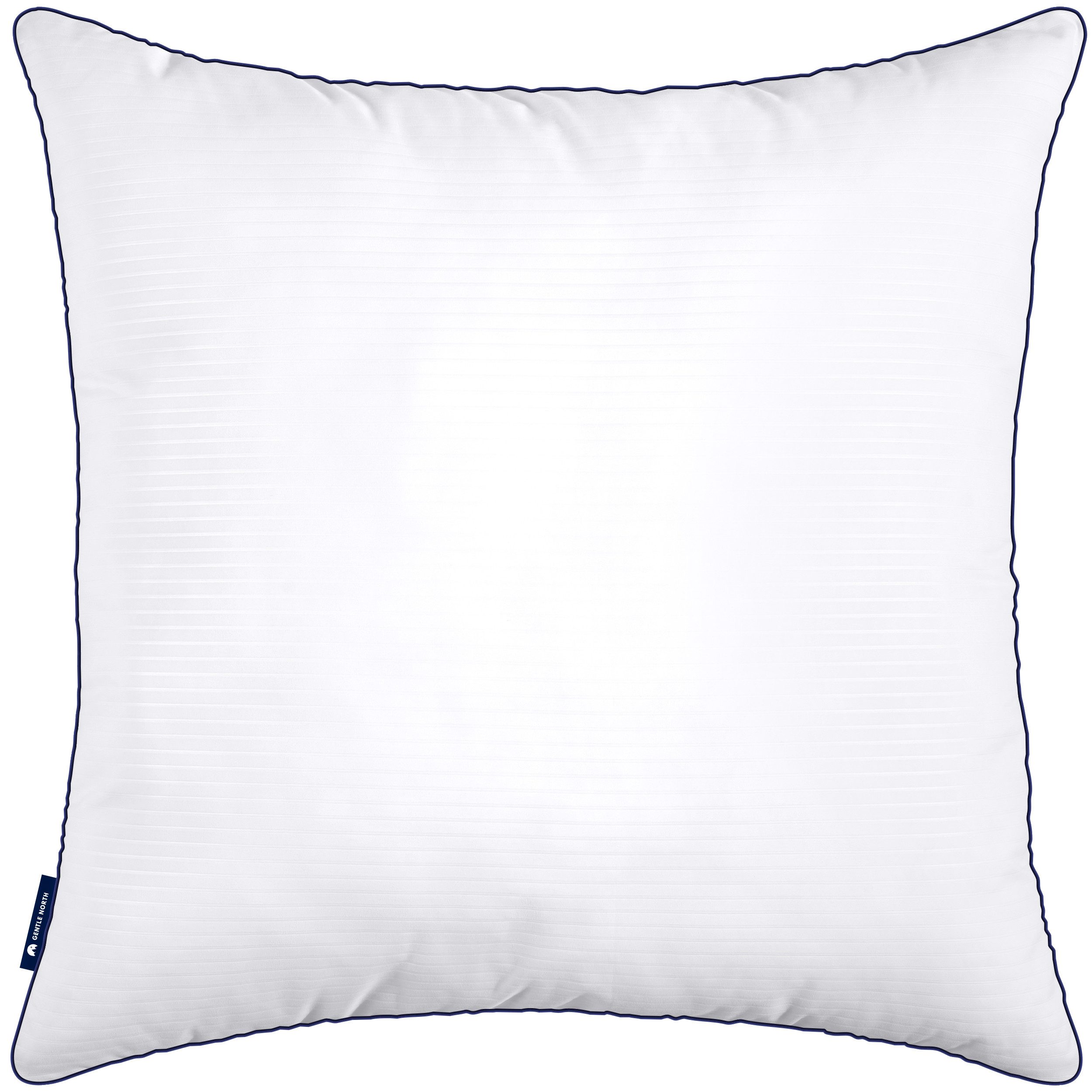 Gentle North Microfaserkissen Kopfkissen in Hotelqualität - Einzeln oder im 2er Set - 60° Waschbar, Füllung: Polyester, Rückenschläfer, Seitenschläfer, Bauchschläfer, Comfort, Reißverschluss für Füllung - Made in EU - allergikerfreundlich