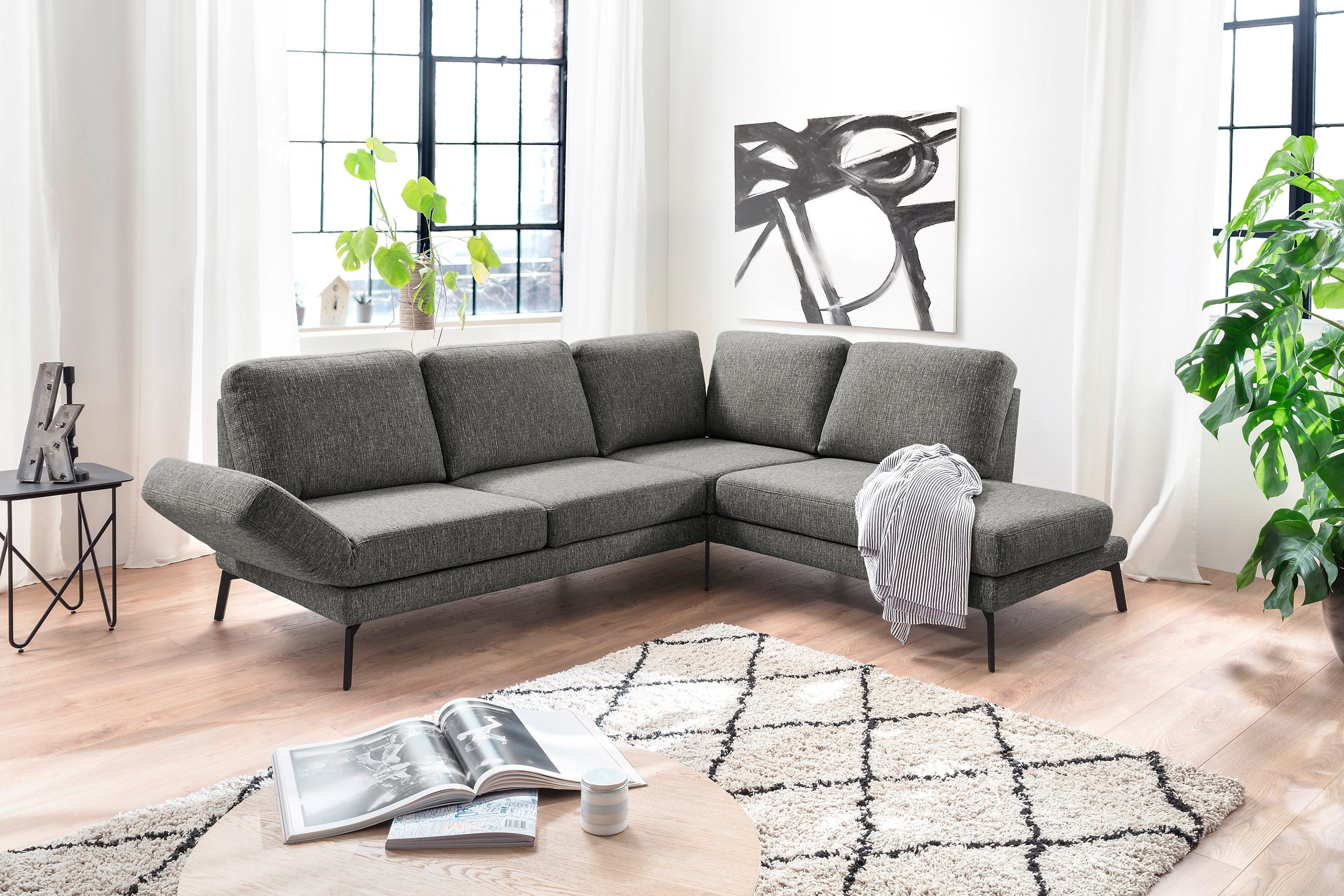 3C Candy Ecksofa Kairo Multifunktion-Sofa, bequem und viele Komfortfunktionen, L-Form, inklusive Drehsitz-, Armlehnen- und Rückenverstellung