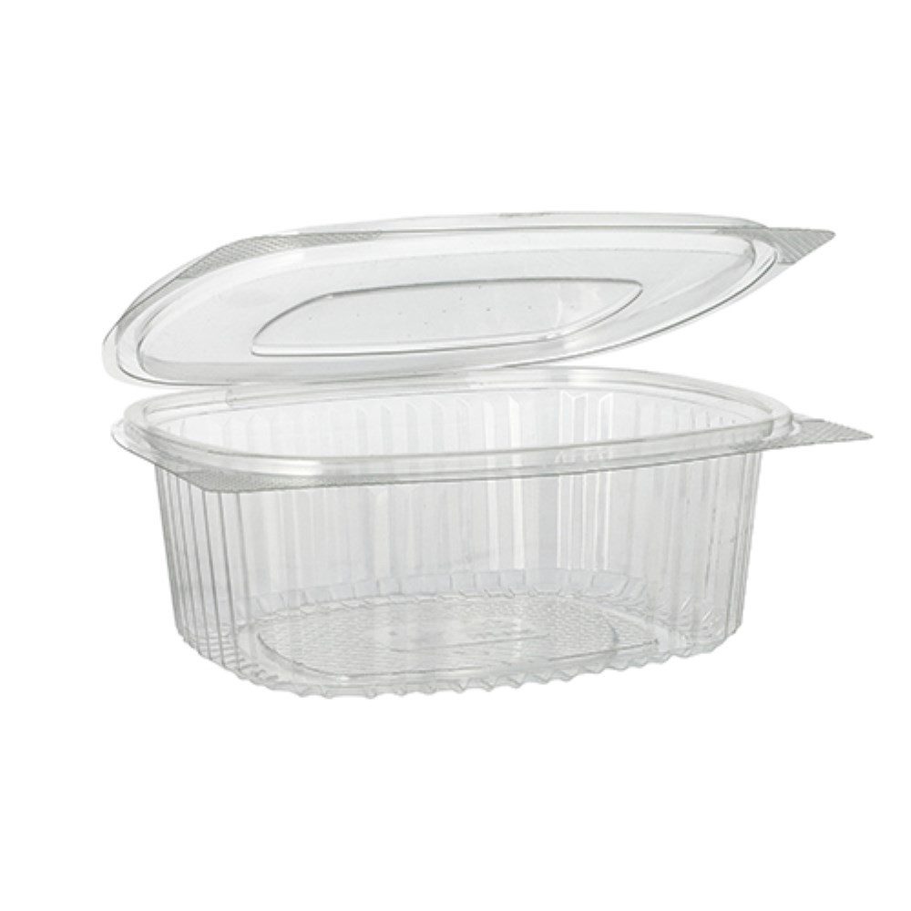 Starpak Becher 50 Feinkost- und Salatschalen oval 750ml 6,2cm x 14,4cm x 17,5cm klar