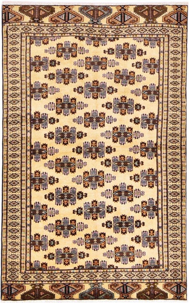 Nain Trading, Orientteppich / Orientteppich mm Turkaman Perserteppich, Höhe: rechteckig, 118x191 6 Handgeknüpfter
