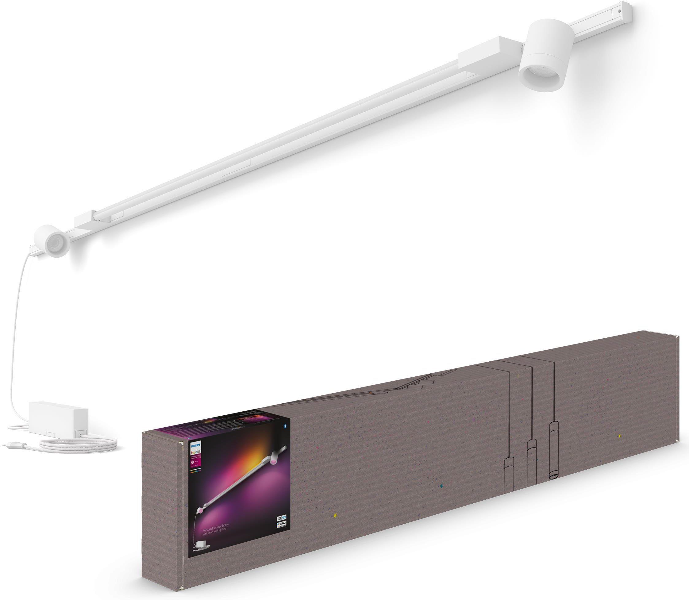 Philips Hue integriert, Wandleuchte Dimmer, LED Gradient Tube, fest LED Schienensystem Farbwechsler