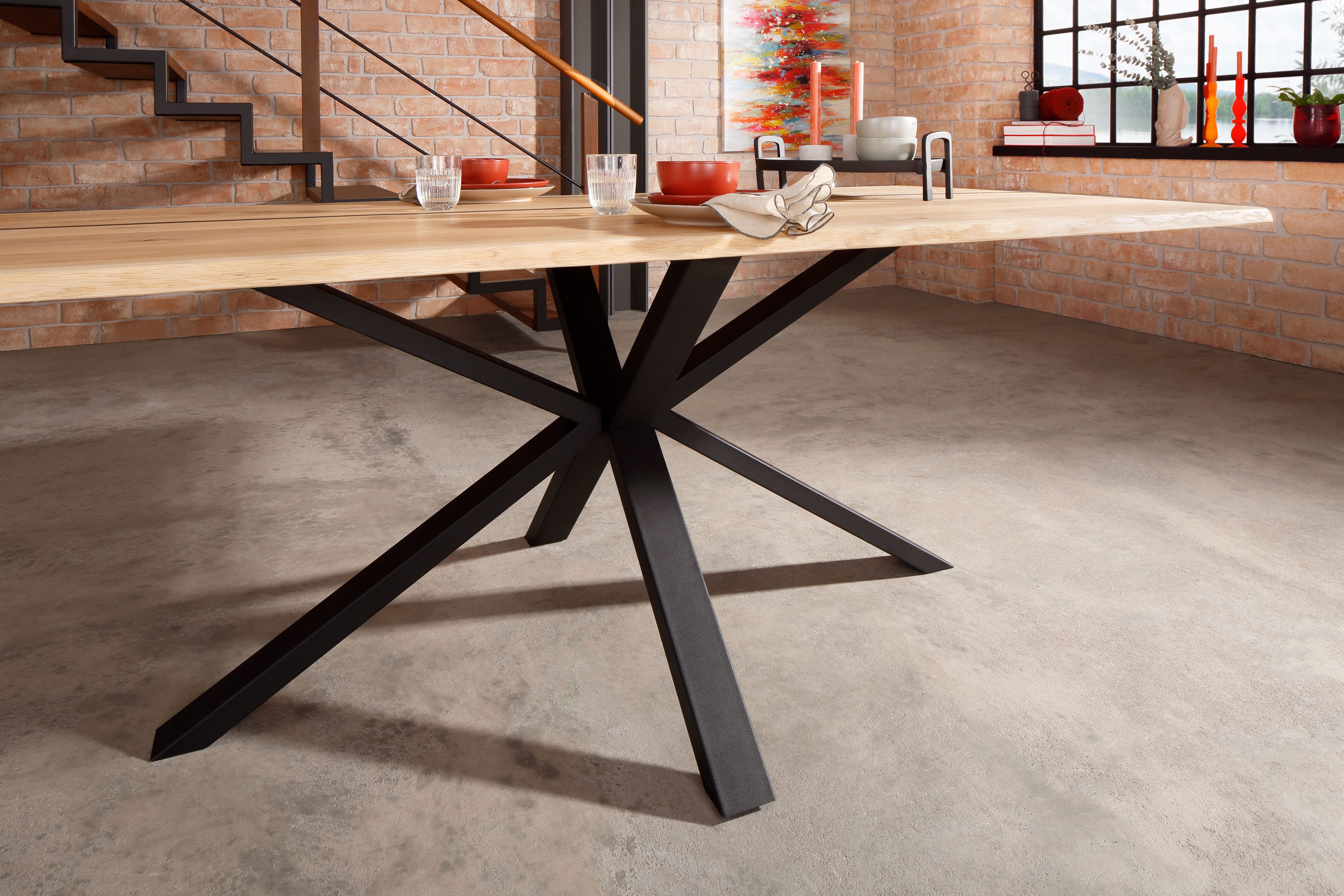 Woodroom Esstisch Gotha (Wildeiche massiv geölt), Tisch, Esszimmertisch