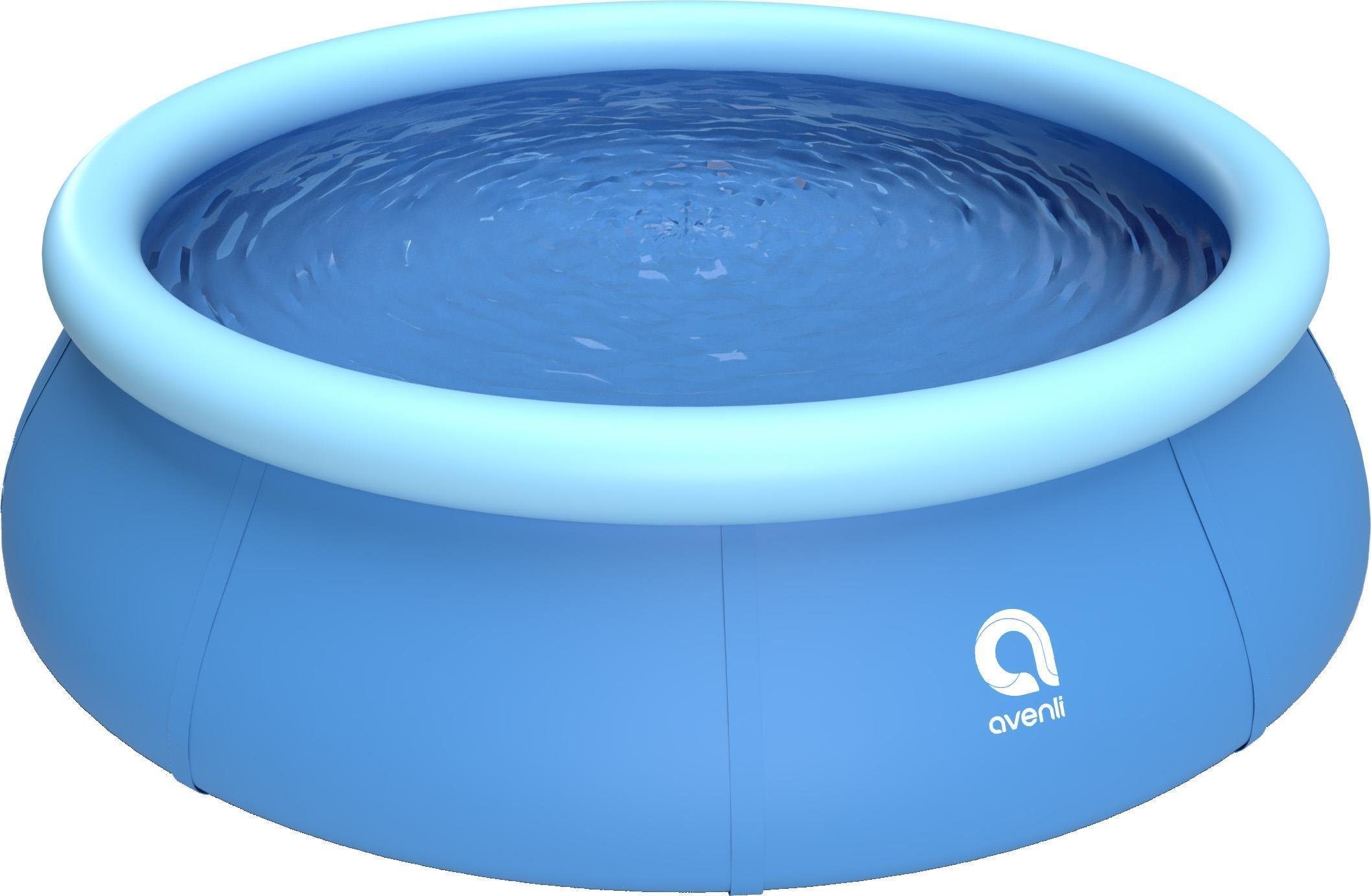 Avenli Quick-Up Pool Prompt Set Pool Ø 300 x 76 cm (Aufstellpool mit aufblasbarem Ring), Swimmingpool auch als Ersatzpool geeignet