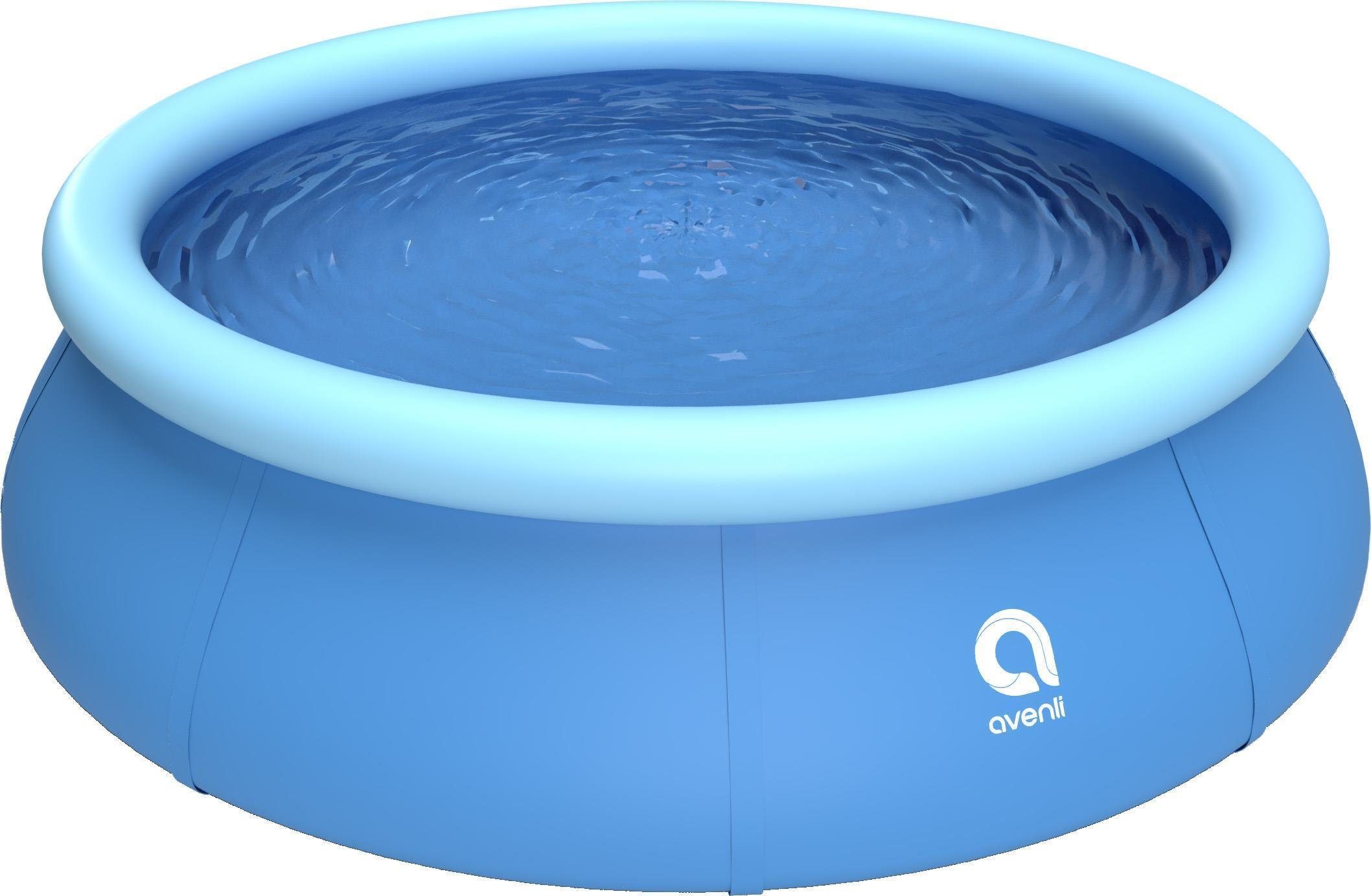 Avenli Pool Prompt Set Pool Ø 305 x 76 cm (Aufstellpool mit aufblasbarem Ring, Quick Up Pool ohne Pumpe), Swimmingpool auch als Ersatzpool geeignet