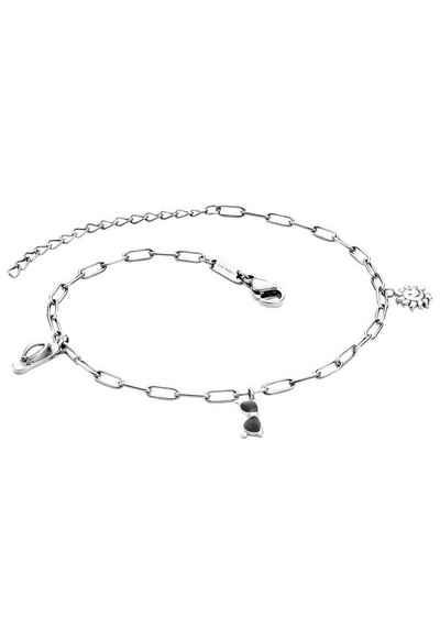 Julie Julsen Fußkette mit Anhänger ANKLET, FLIP-SUNGLASS-SUN, JJAC29213G, JJAC29213S