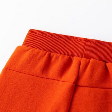 suebidou Jogginghose Freizeithose für Jungen orange Sporthose Stoffhose