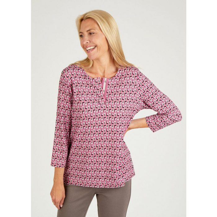 Rabe 3/4-Arm-Shirt (1-tlg) mit Allover-Muster