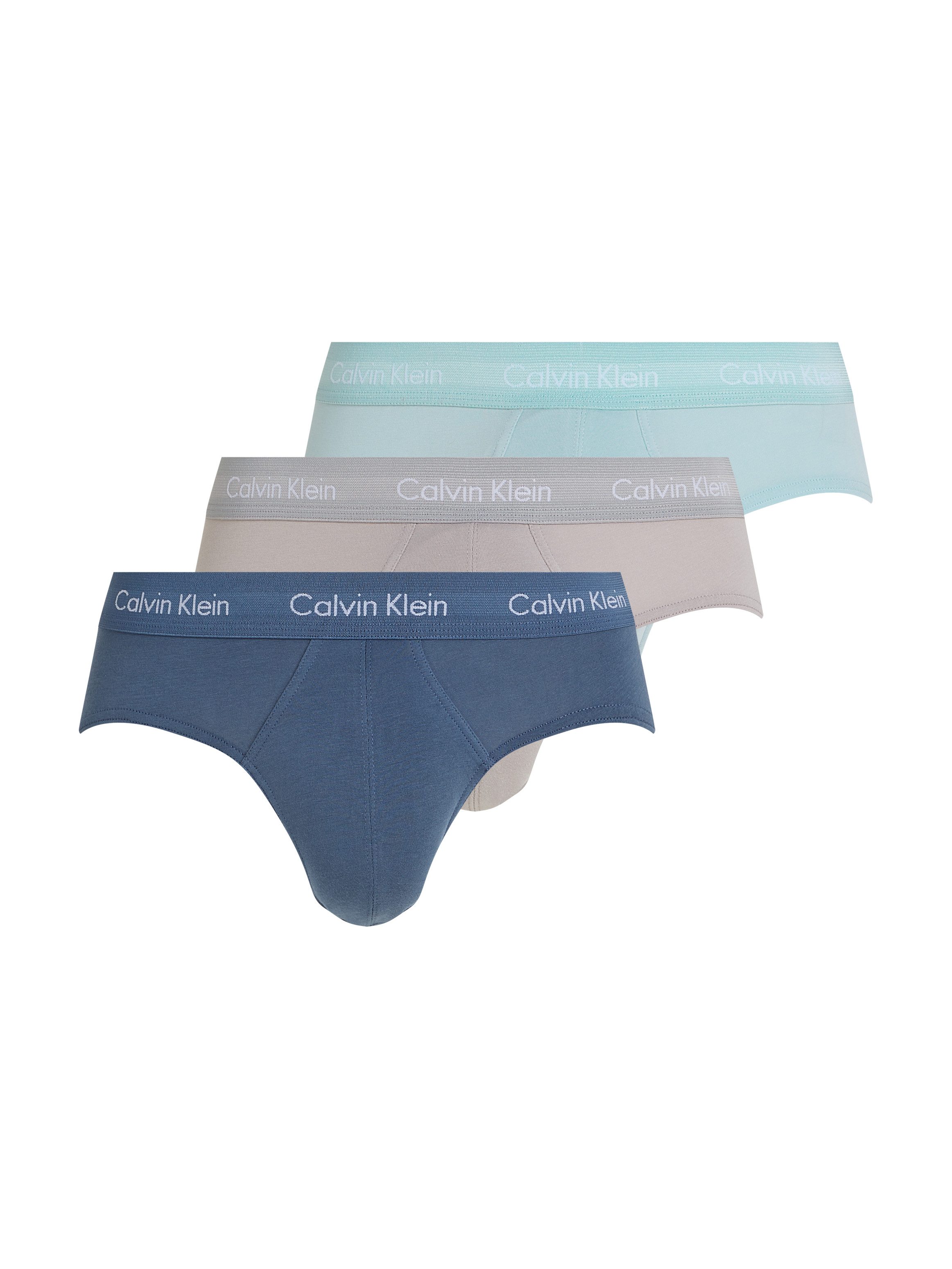 Calvin Klein Underwear Hipster CK HIP BRIEF 3PK (3-St) mit farbigem Webbund günstig online kaufen