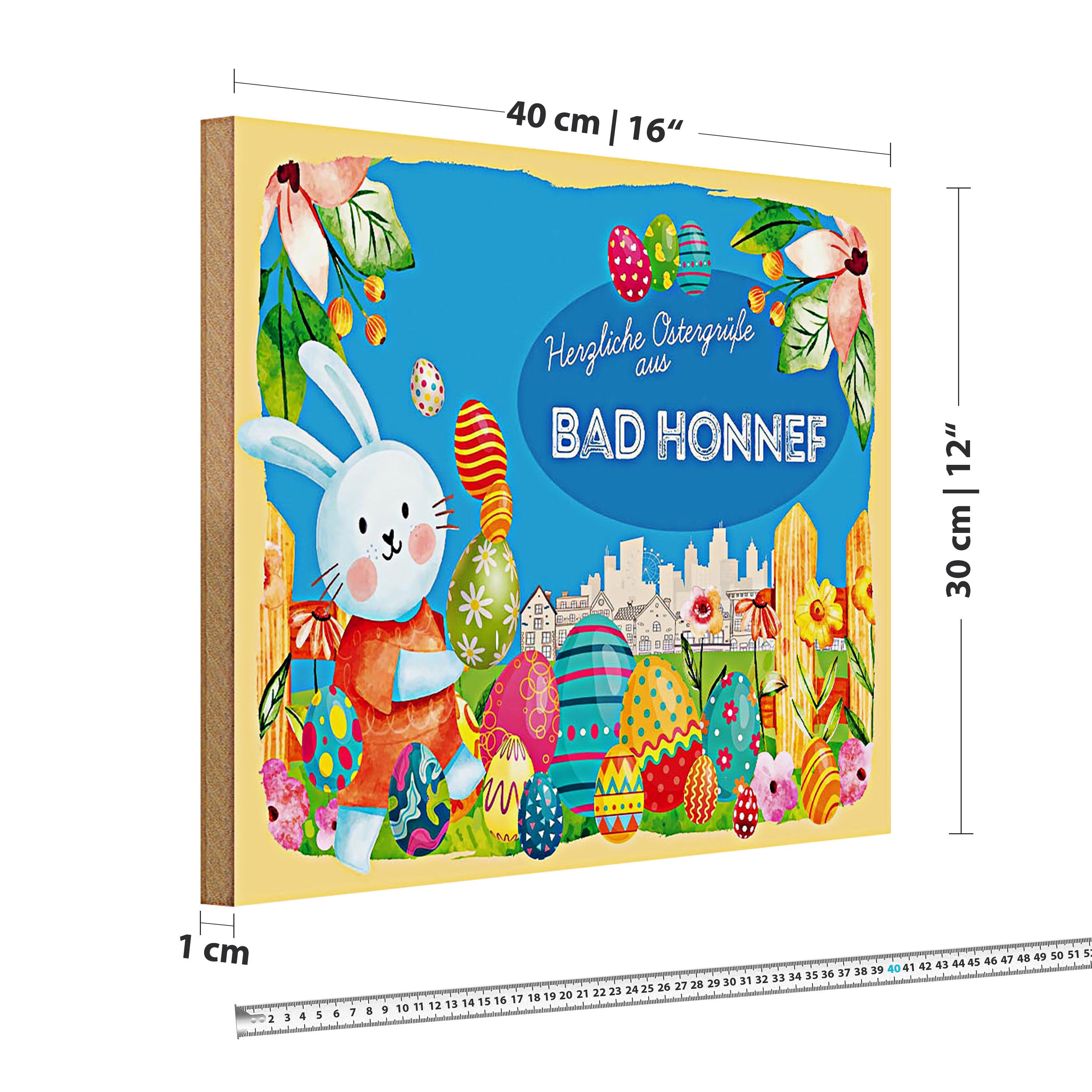 Roomando Holzbild Ostern Ostergrüße 40x30cm BAD HONNEF