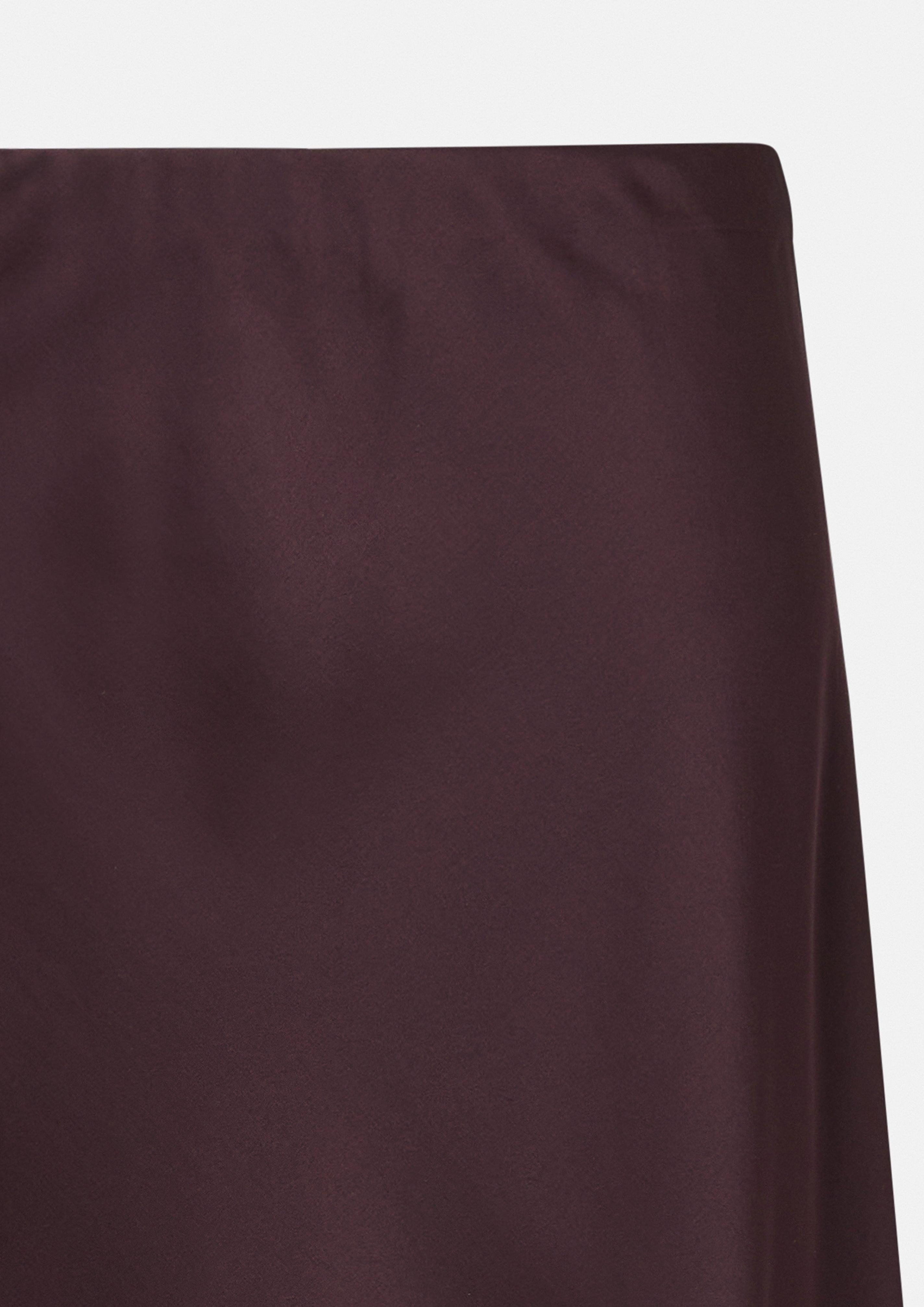 comma Maxirock Midi-Rock aus Satin mit günstig online kaufen