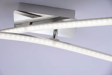 JUST LIGHT LED Deckenleuchte SIMON, LED fest integriert, Warmweiß, LED Deckenlampe