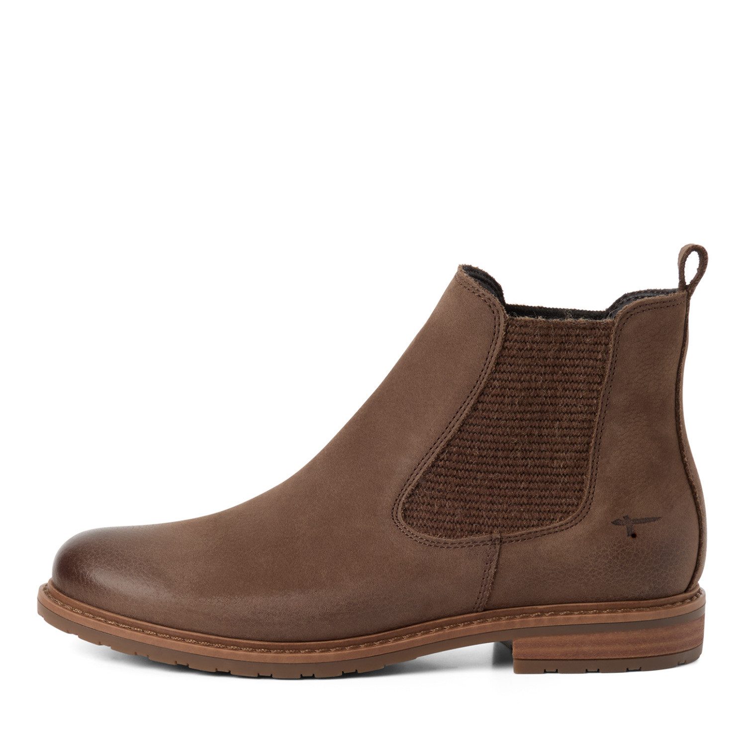 Tamaris Chelseaboots Blockabsatz, Stiefelette, beidseitiger Stretcheinsatz, schmale Form