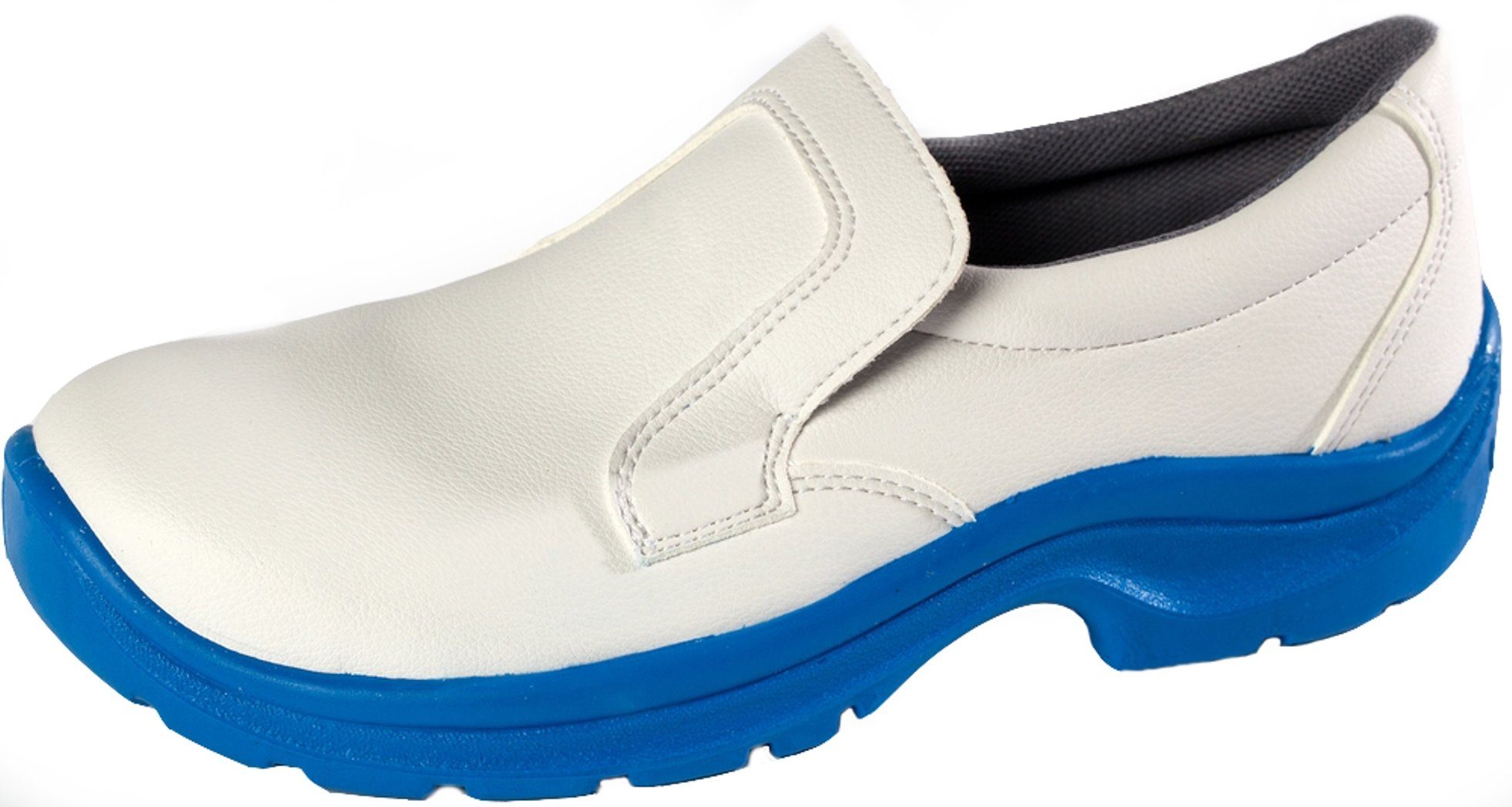 VIDAR Sicherheitsschuhe weiß Slipper 0311B Stahlkappe Sicherheitsschuh Zehenschutz