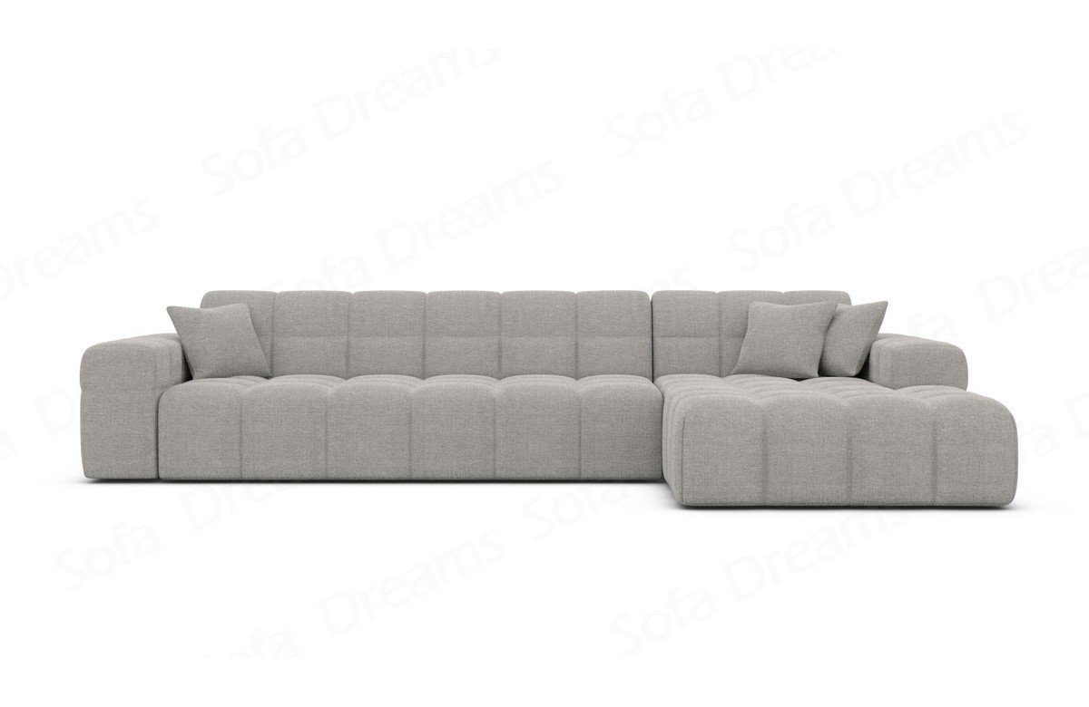 Ecksofa Eckcouch Dreams Polstersofa kurz Stoffsofa Stoff Form Sofa Modern Ibiza L Sofa