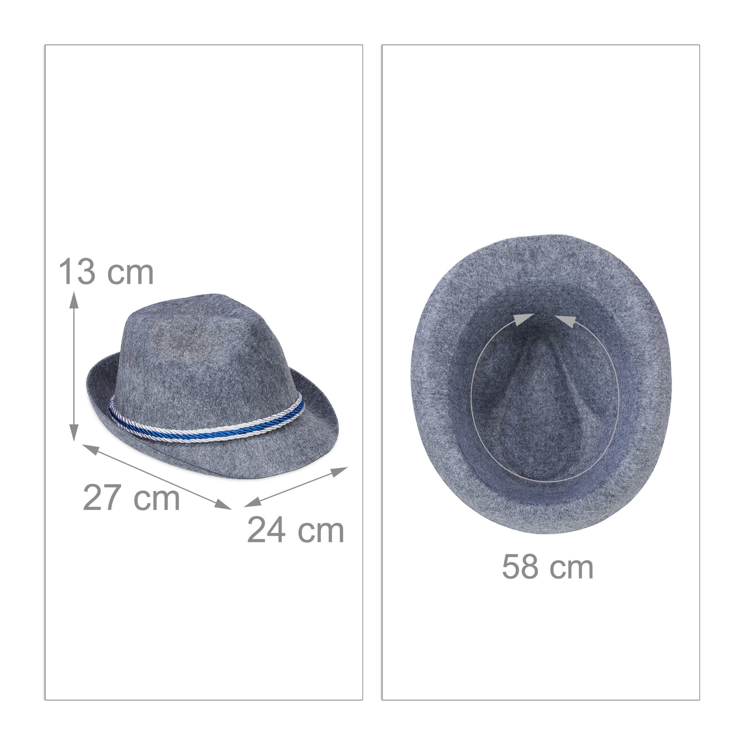 relaxdays Trachtenhut Bayern 5er Set