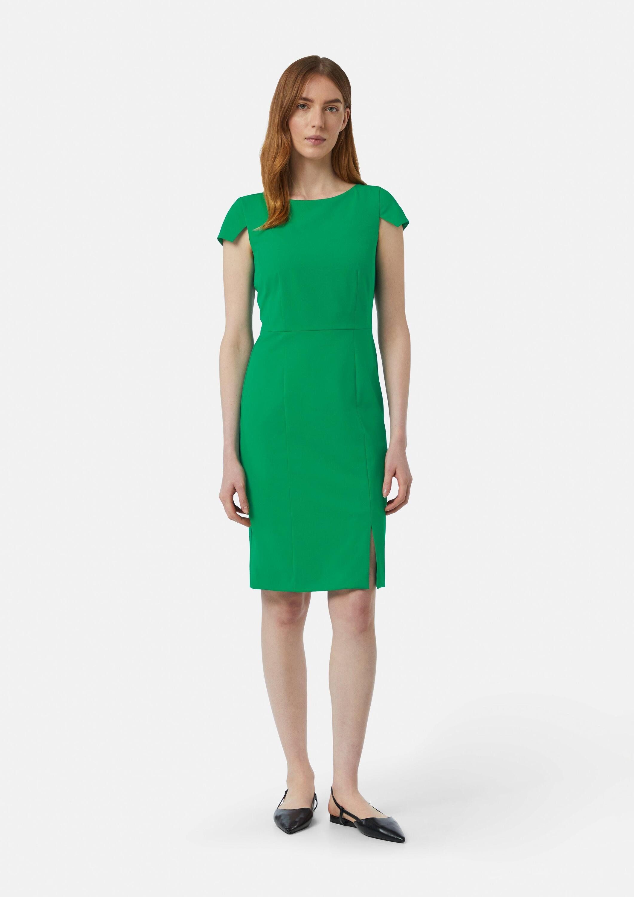 comma Minikleid Kleid Tailliertes Kleid mit seitlich geschlitztem Saum und günstig online kaufen