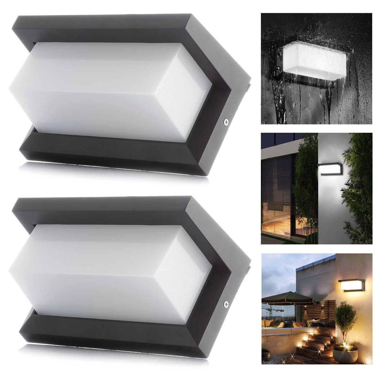 oyajia Außen-Wandleuchte 18W LED Wandlampe mit günstig online kaufen