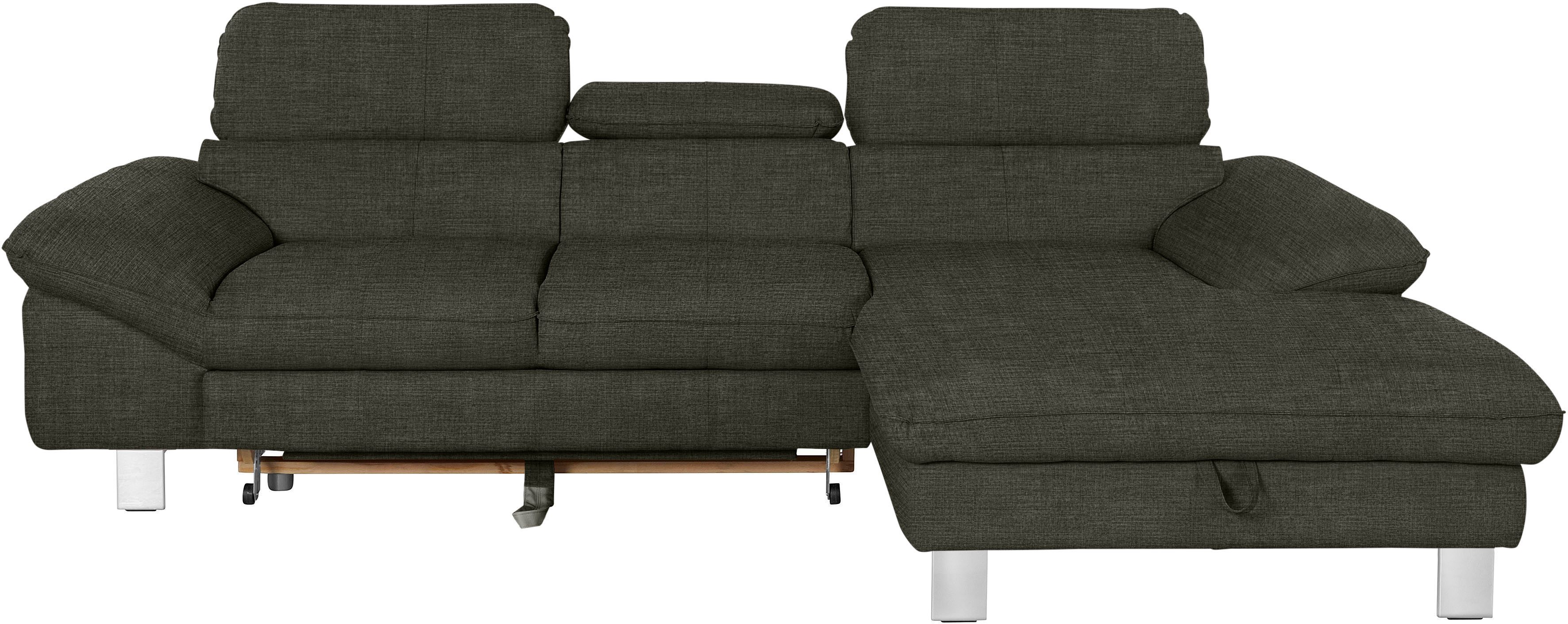 COTTA Ecksofa Driver L-Form, B: 268 cm, Kopfteilverstellung, optional Bettfunktion & Bettkasten
