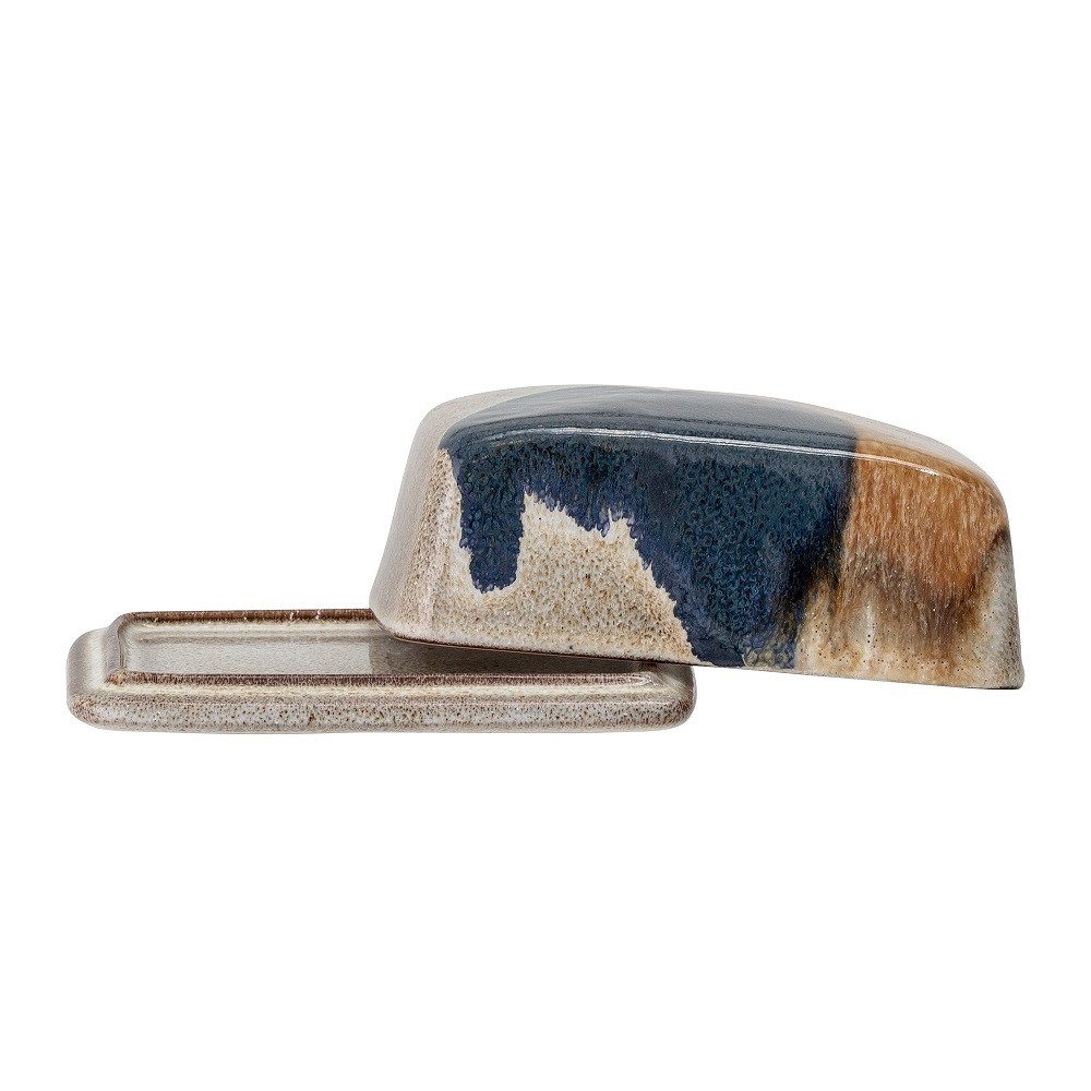 Bloomingville Butterdose Bloomingville Jules Butterdose Grau Steingut, Steingut, (Packung)
