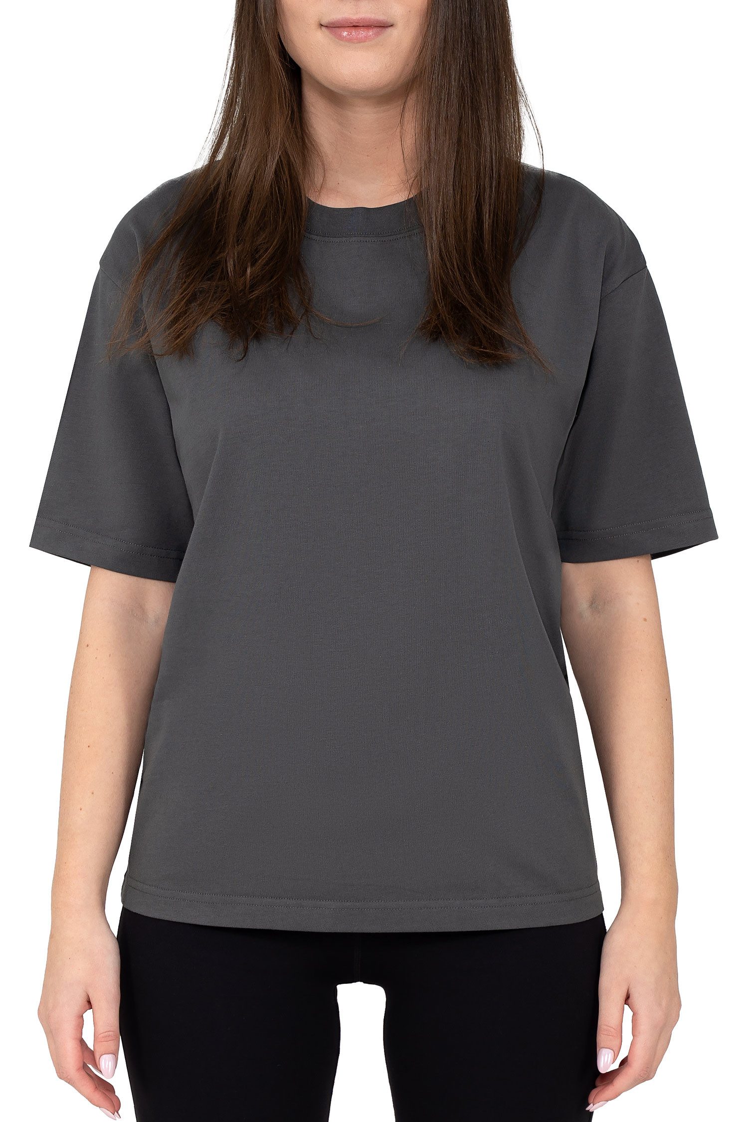 T-Shirt Damen Regular Fit Kurzarmshirt Shoulder Drop 25RSW071