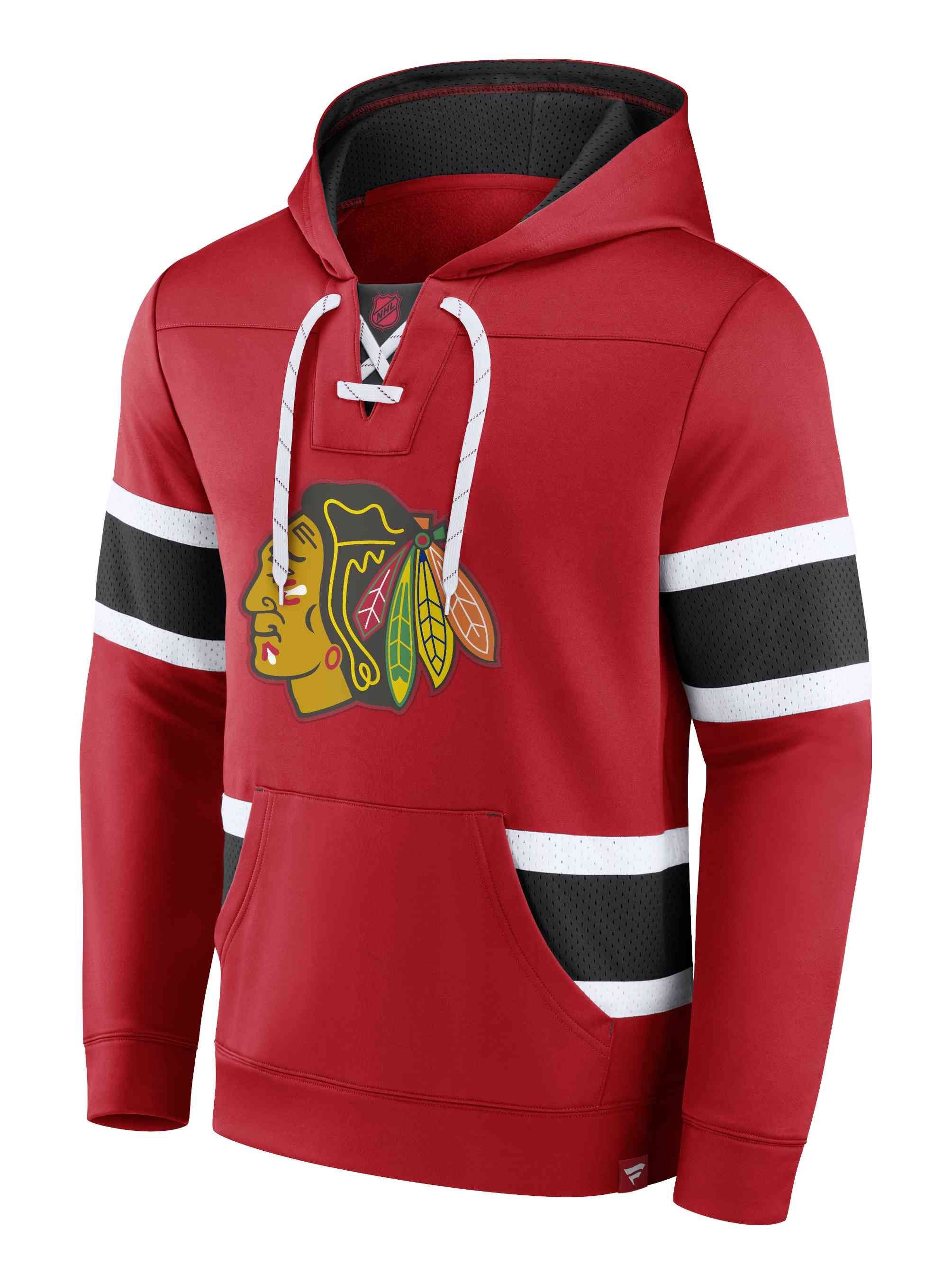 Iconic Hoodie Chicago Fanatics NHL Pullover Blackhawks Exclusive