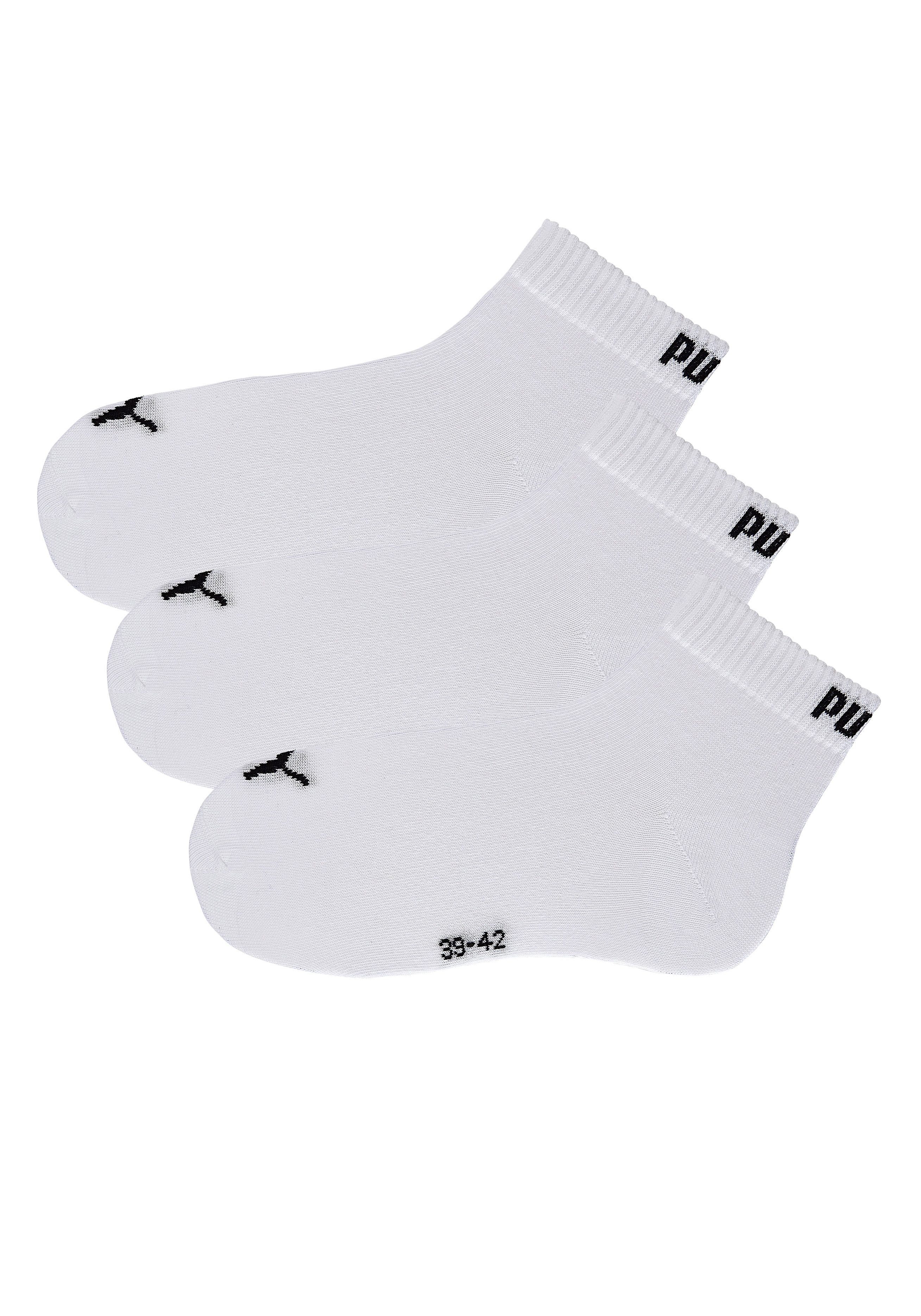 PUMA Kurzsocken (3-Paar) Atmungsaktiv, Rippenbündchen, weiche günstig online kaufen