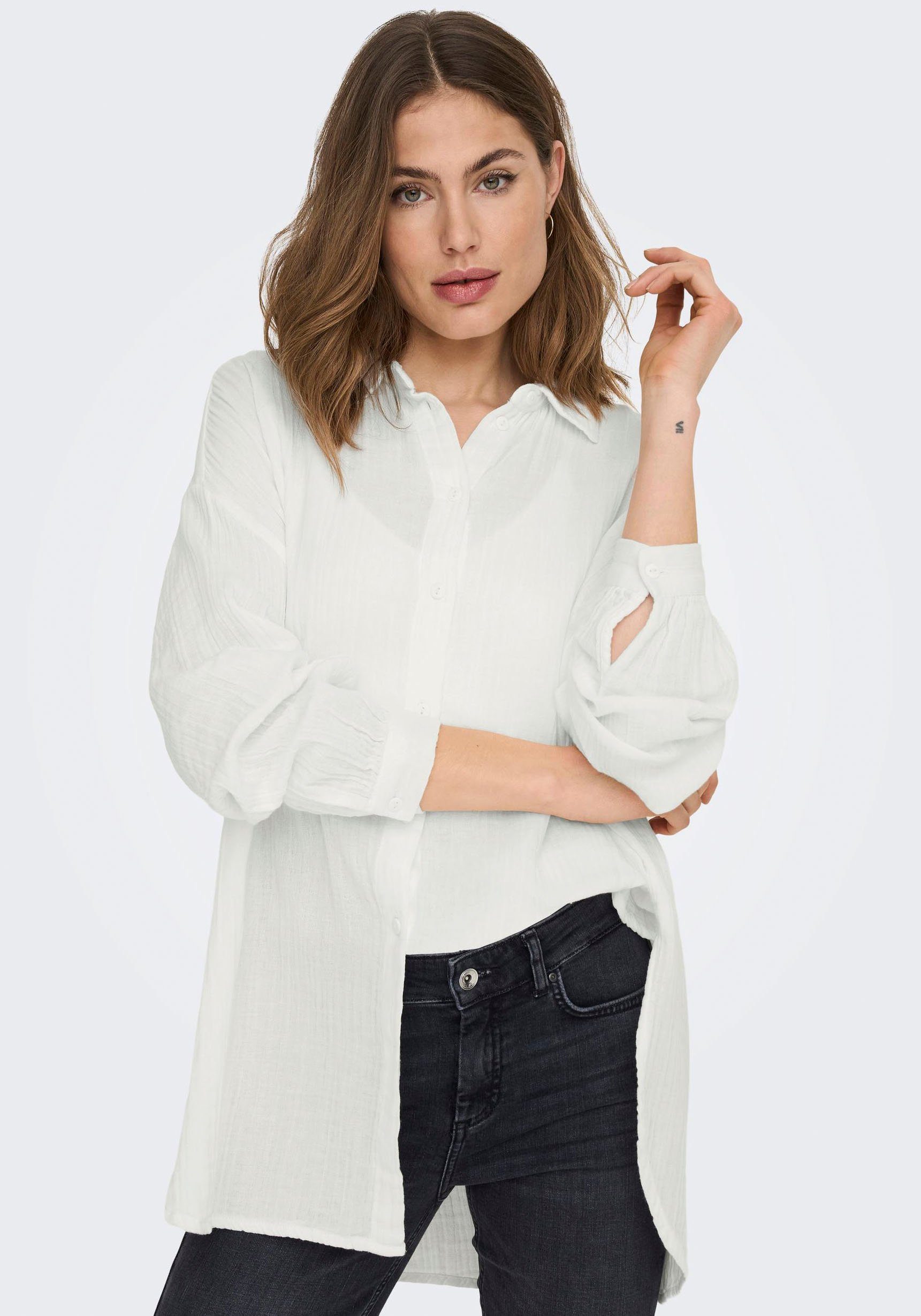 ONLY Longbluse ONLTHYRA OVERSIZED SHIRT NOOS günstig online kaufen
