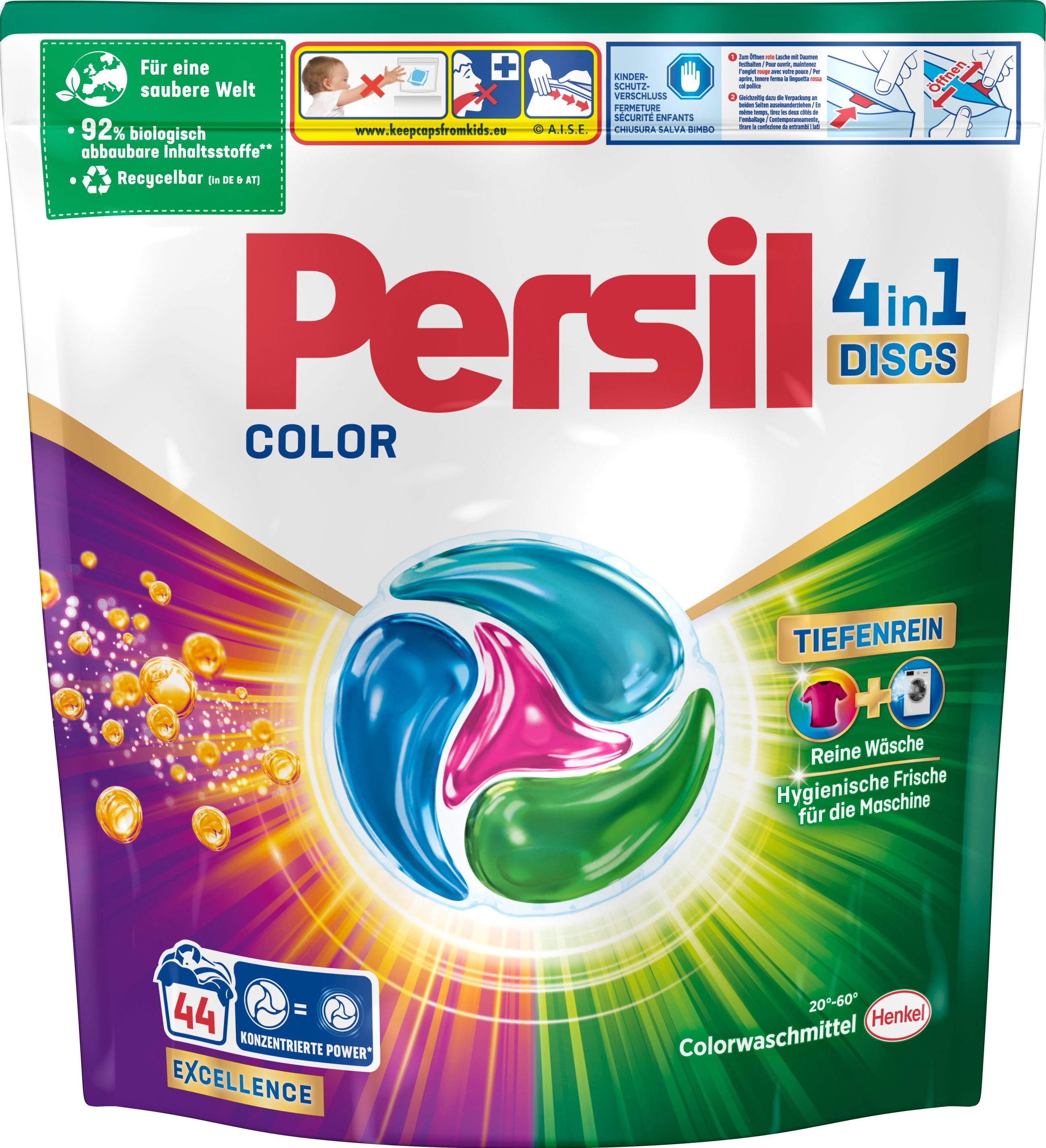 Persil 1x Persil Discs Universal 44WL & 2x Discs Color 44WL Vollwaschmittel