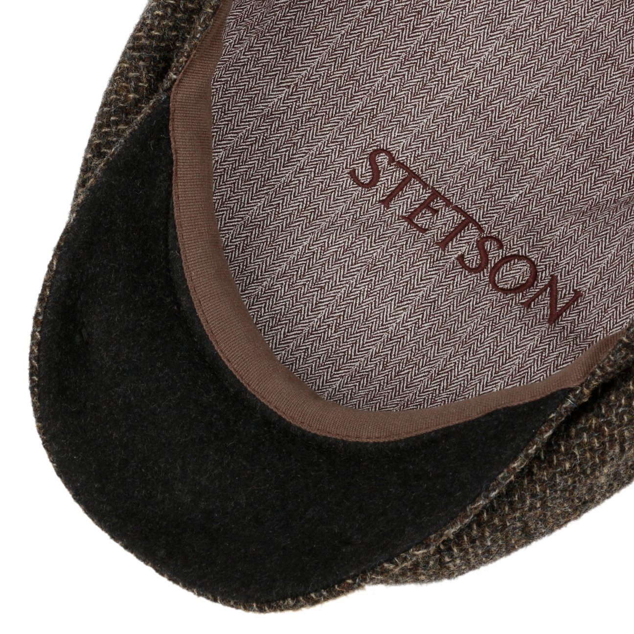 Stetson Flat Cap (1-St) Schirmmütze mit Schirm