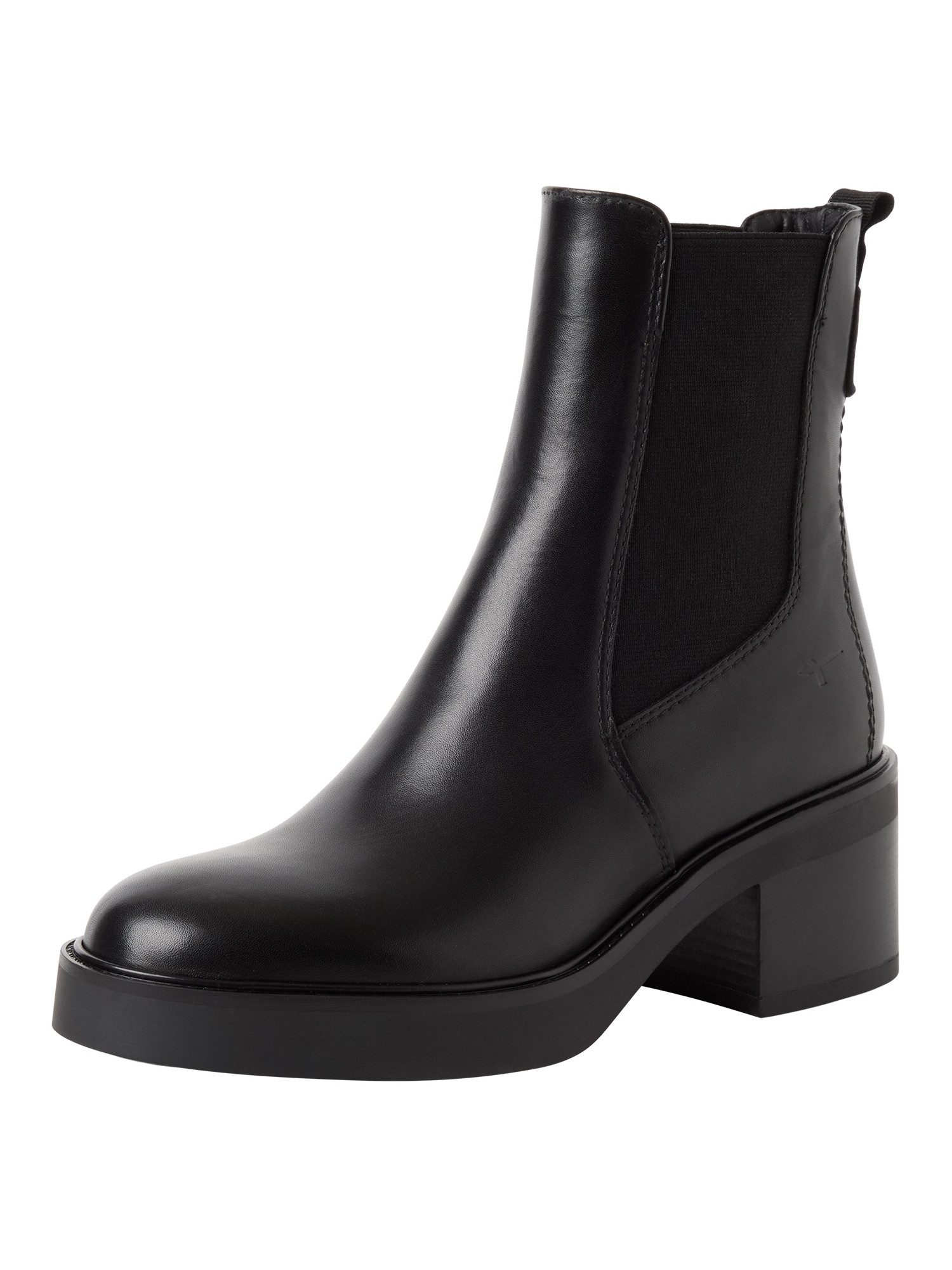 Tamaris TOUCH-IT aus Leder Blockabsatz 1-25013-47 Chelseaboots TOUCH-IT