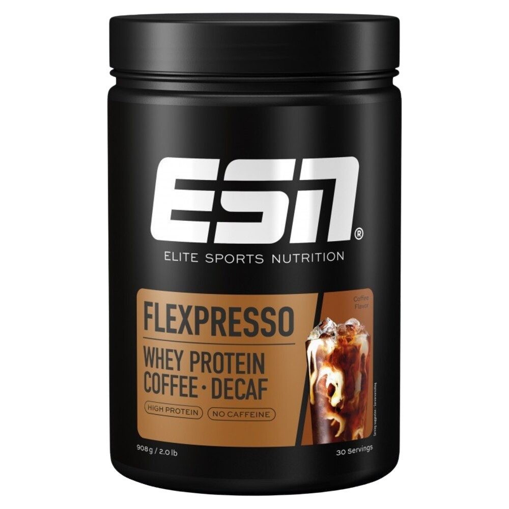 ESN FLEXPRESSO Protein Coffee 908g Whey Protein Mit ECHTEM KAFFEE Pulver