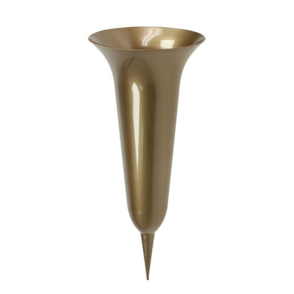 Florists Products Bodenvase Elegante Friedhofsvase mit geschwungener Öffnung aus robustem