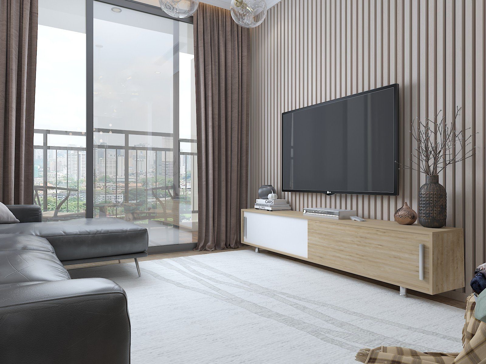 Skye Decor TV-Schrank Schränke, 40x180x30 cm, 100% Melaminbeschichtete Partikelplatte