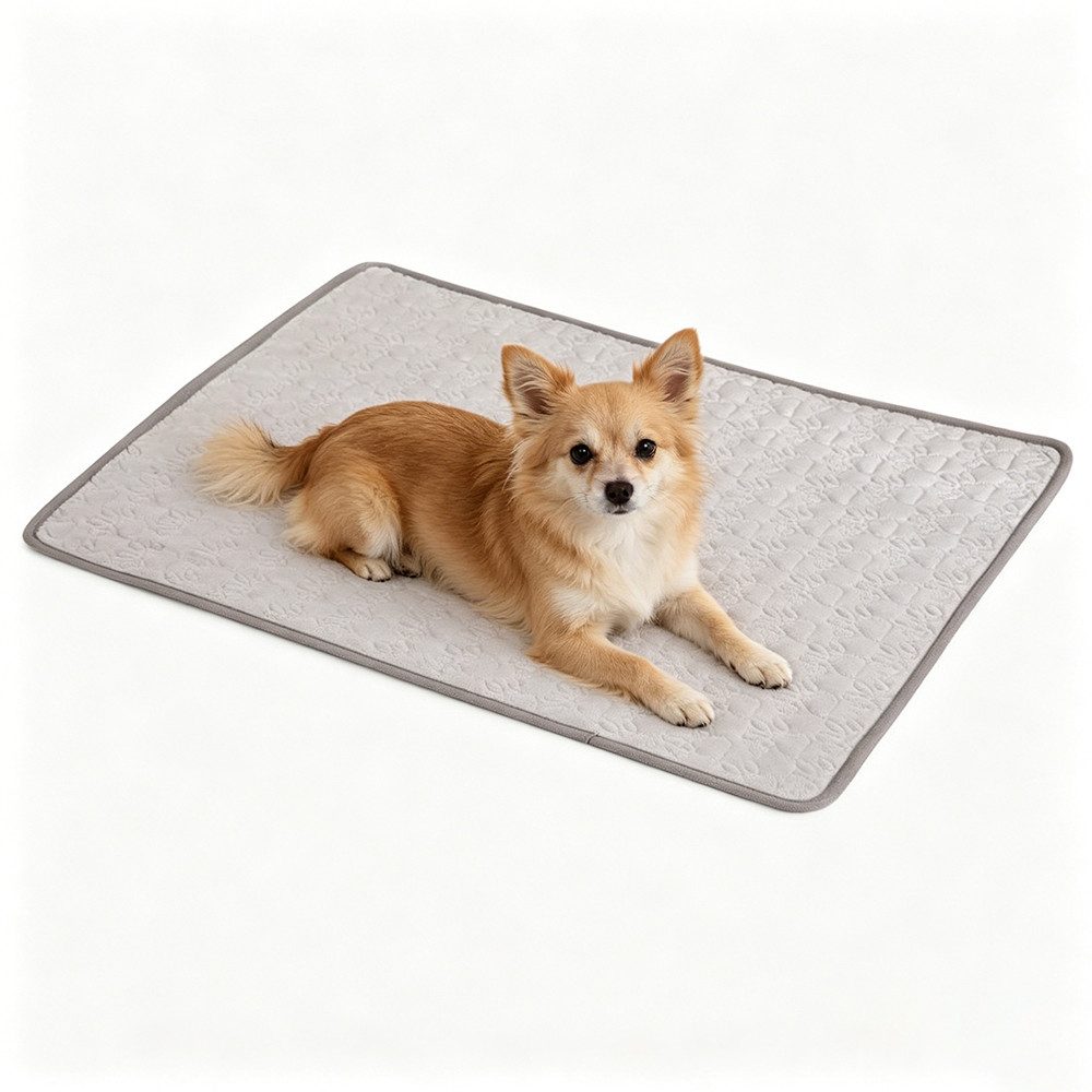 Ledander Hundematte Kühlmatte für Hunde Katze Hundekühlmatte Selbstkühlend, rutschfest Wasserabsorbierend Tragbar Kühldecke