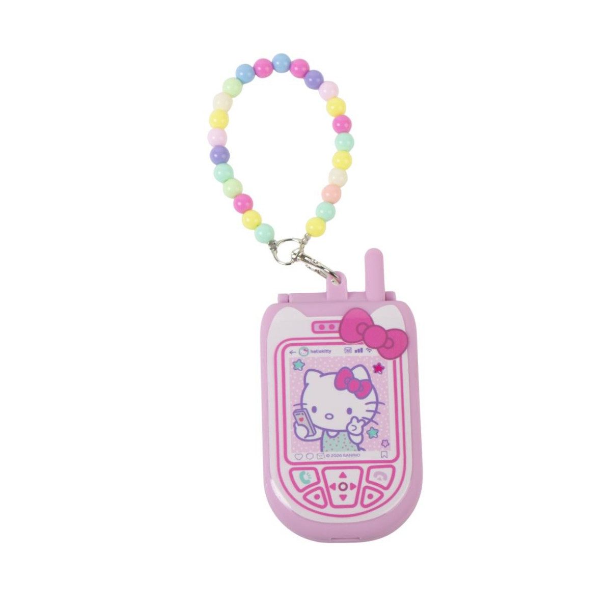 Hello Kitty Taschenspiegel Kinder kompakt für Kinderzimmer Badezimmer Tasche und unterwegs (Einzelartikel, 1-St., 1-teilig), Niedliches Hello Kitty Design, kompakte Größe, ideal für unterwegs