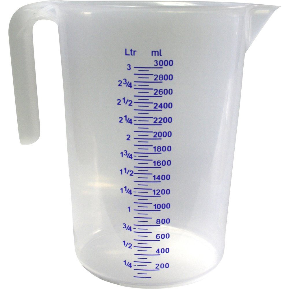 IWH Messbecher, transparent, Inhalt: 3 Liter
